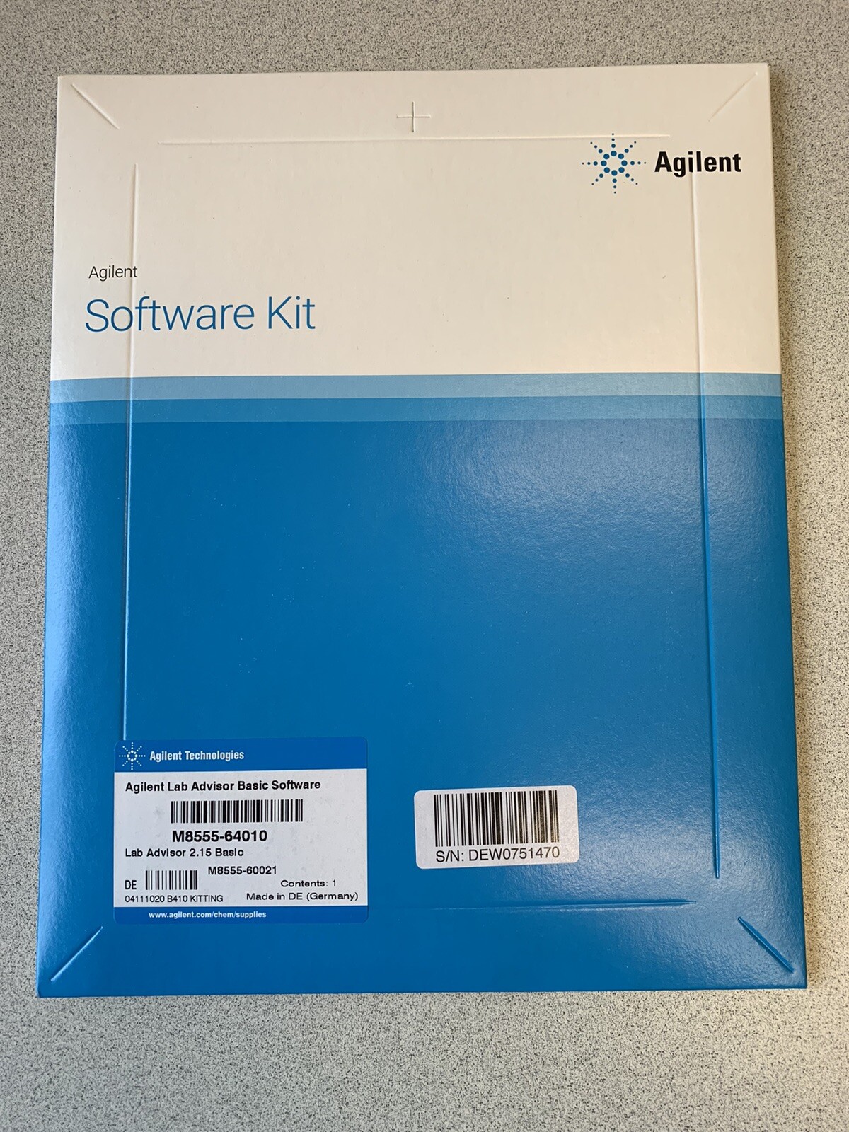 Agilent M8555-64010 Lab Advisor 2.15 Basic Software