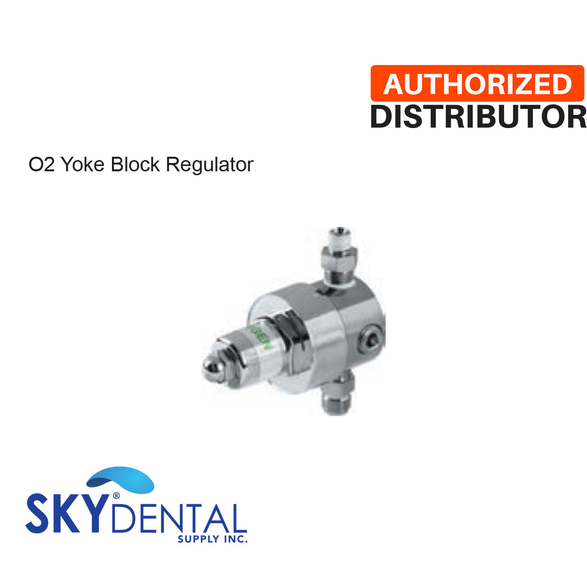 Belmed O2 Oxygen / Gas Yoke Block Regulator Part Fitting 1/8″ / 1/4″