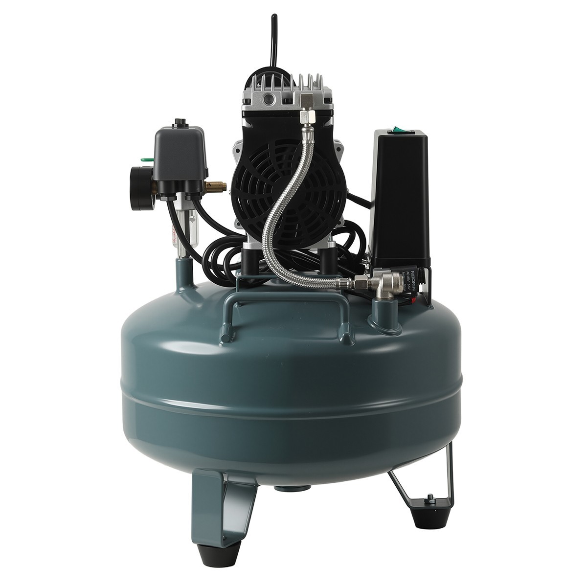 24L Portable Dental Air Compressor Oil Free Silent Air Pump 600W 118 L/min