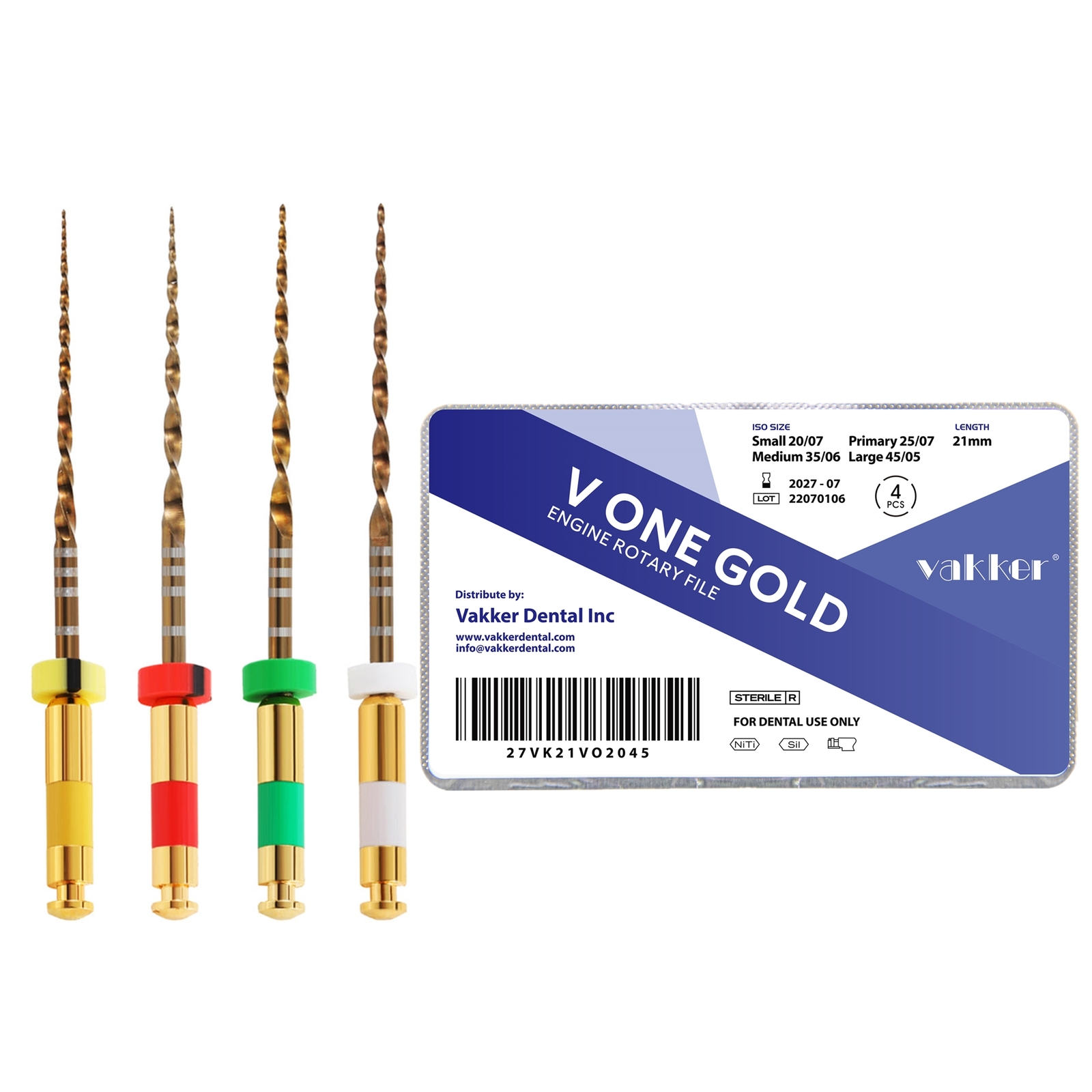 for Wave One Gold Reciprocating Engine Use Rotary Files S M L Primary 21/25/31MM