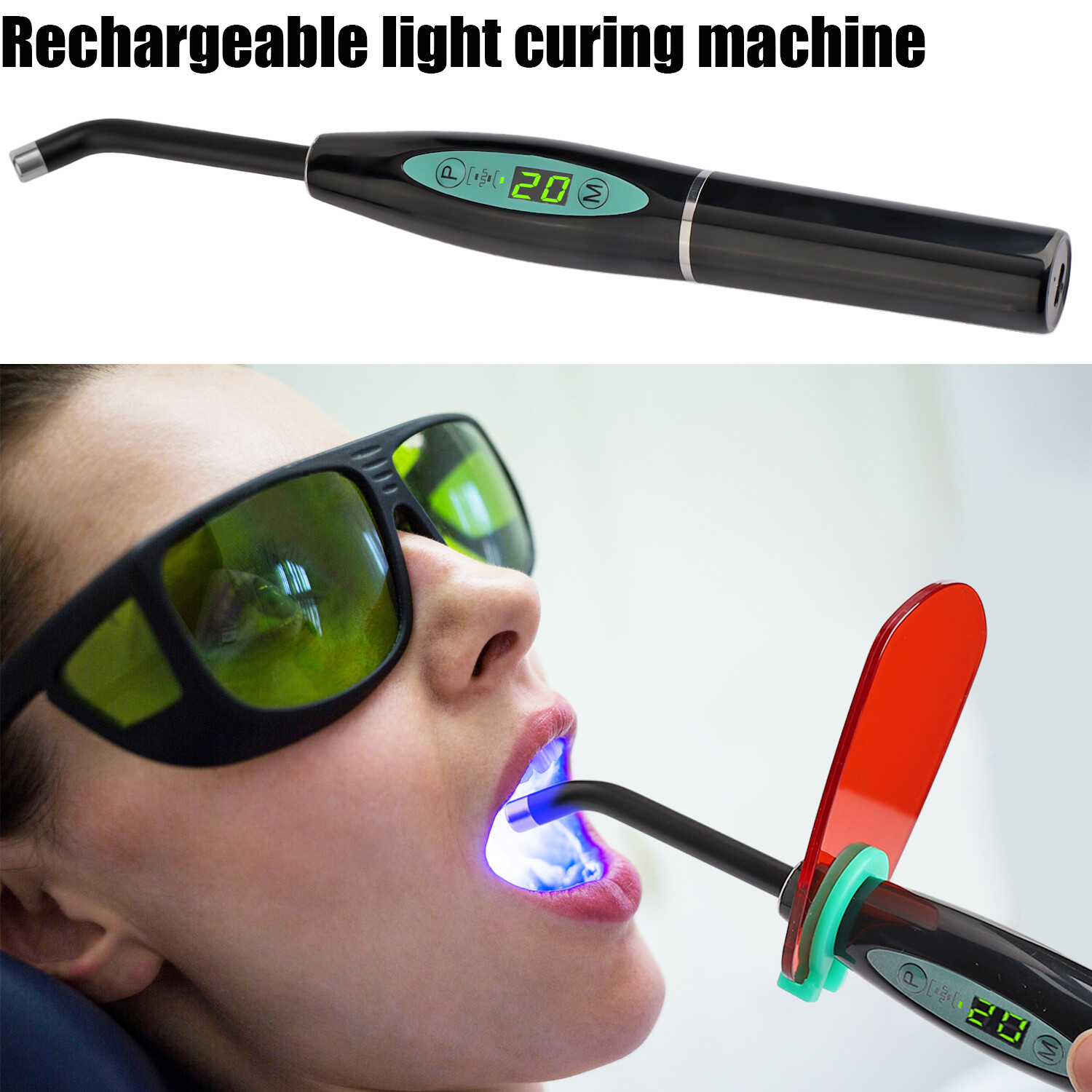 Dental Wireless Cordless LED Cure Curing Light Lamp 2200mAh for Dentist UV NEW