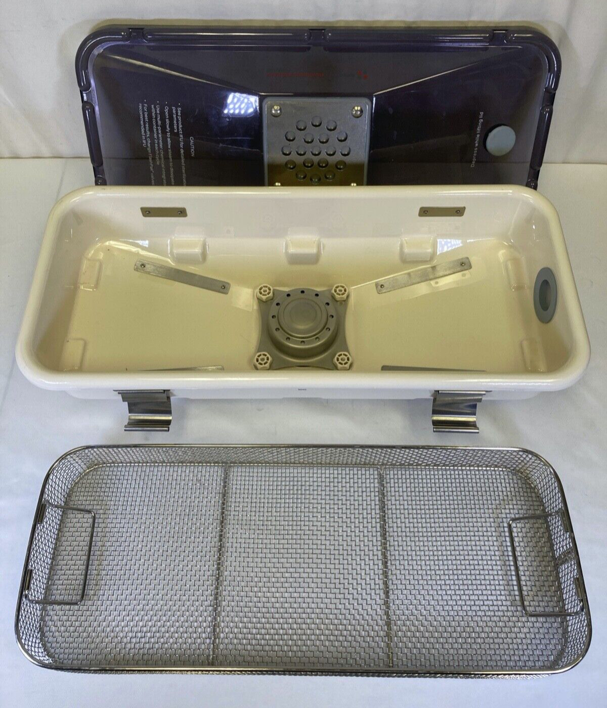 Symmetry Flask Pak 9040 Sterilization Container w/ Basket General Surgery