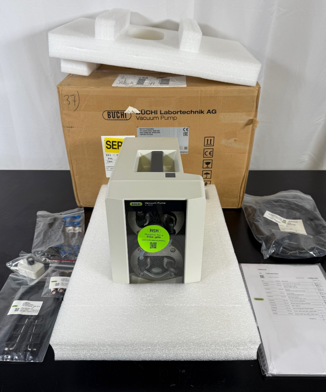 NEW Buchi Vacuum Pump V-300, for R-300 and other Rotavapor Evaporator – BEST!!