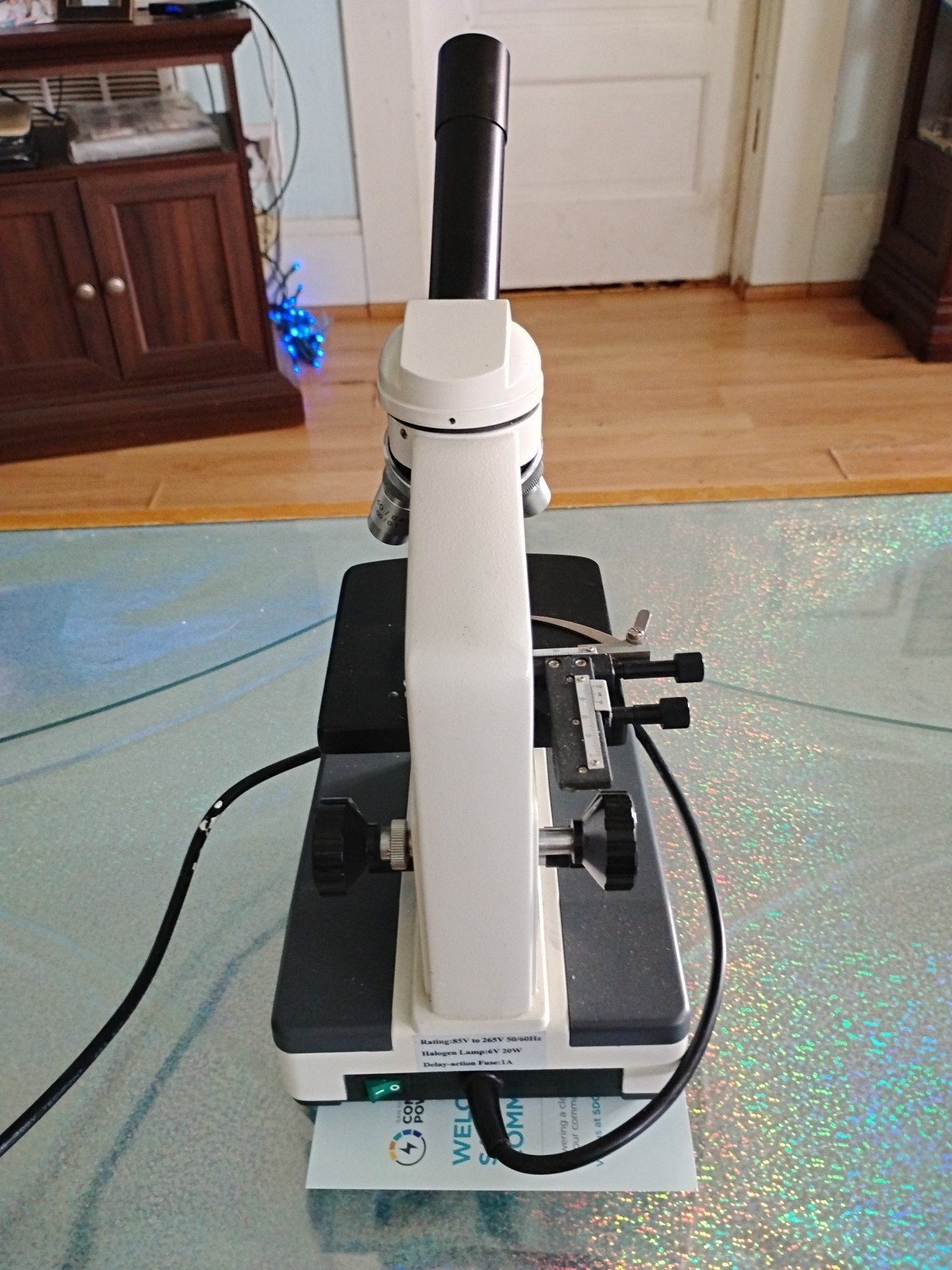 Premiere Microscope Rating: 85 V To 265V 50/60HZ Halogen Lamp 6V 20 W Delay