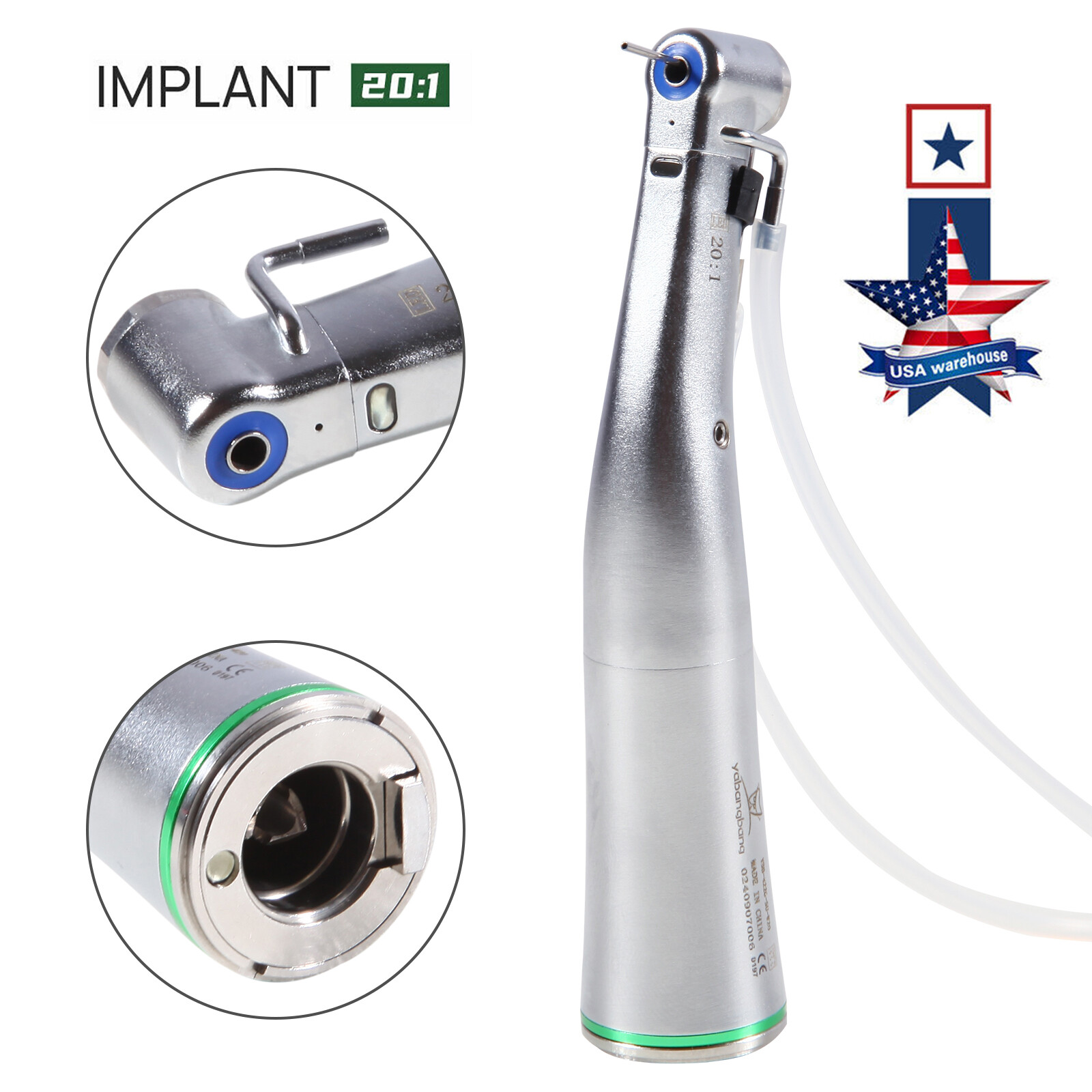 1-5 NSK Style Dental 20:1 LED Implant Reduction Surgical Contra Angle Handpiece