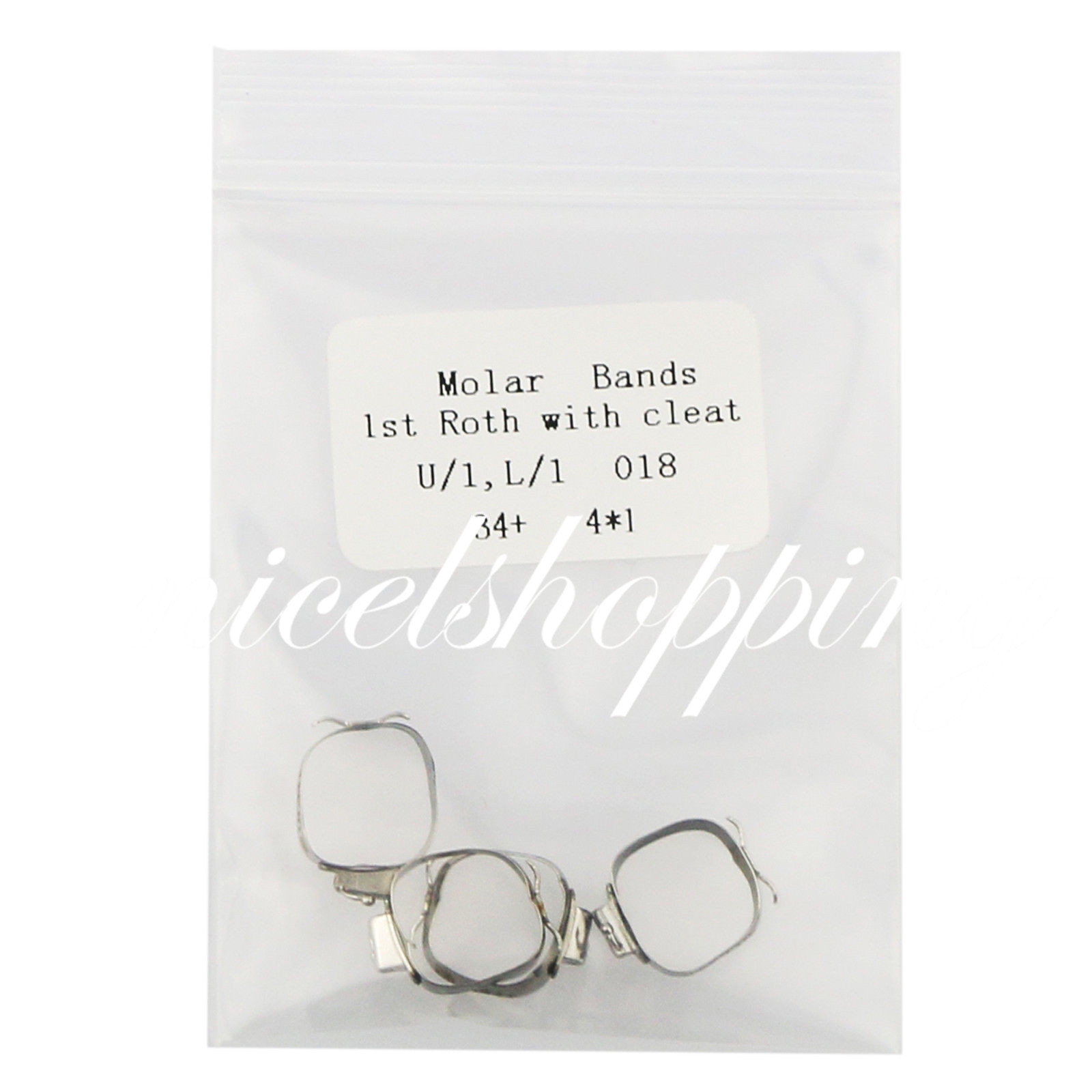 10 Packs Dental Ortho Roth 1st Molar Buccal Tube Prewelded Bands Size 29 to 43+