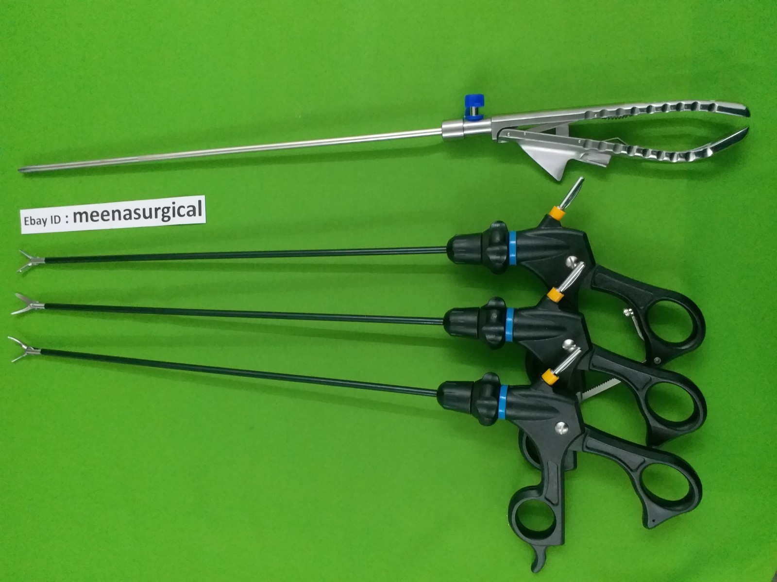 4 PC Laparoscopic Set Needle Holder 5mmx330mm Endoscopy Surgical Instruments