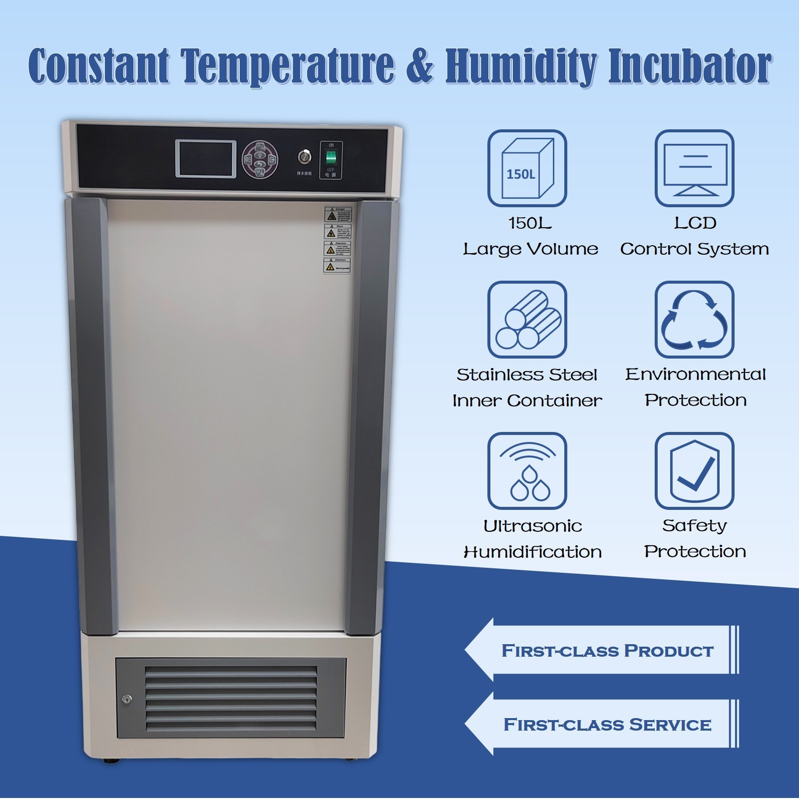220V Constant Temperature&Humidity Incubator 41-149°F Inside Humidify Incubator