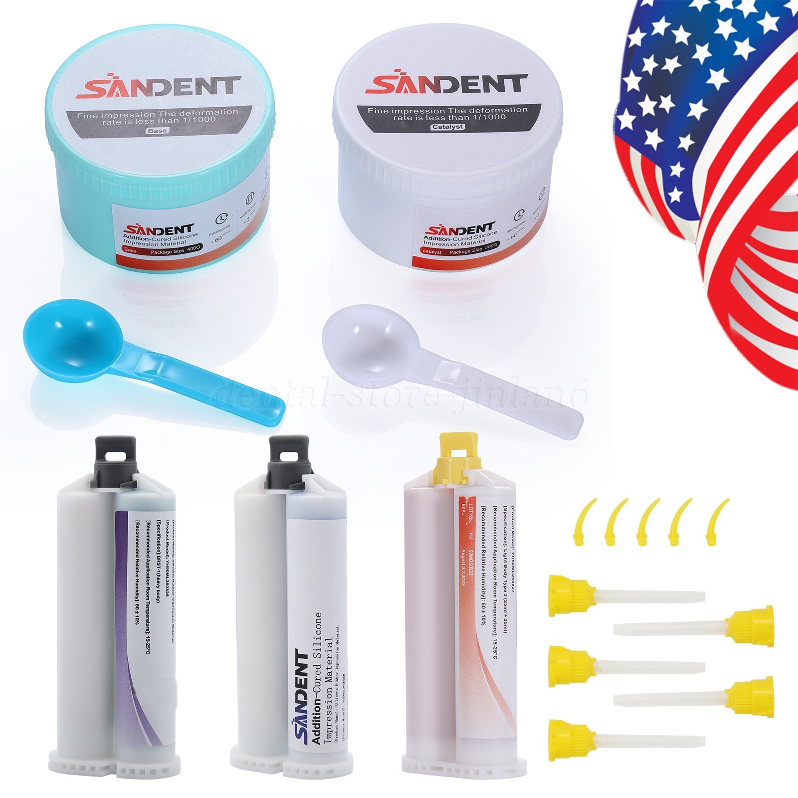 Dental Elastomeric Impression Material Normal/Fast Set Dispenser-Mix Type 1/2/3