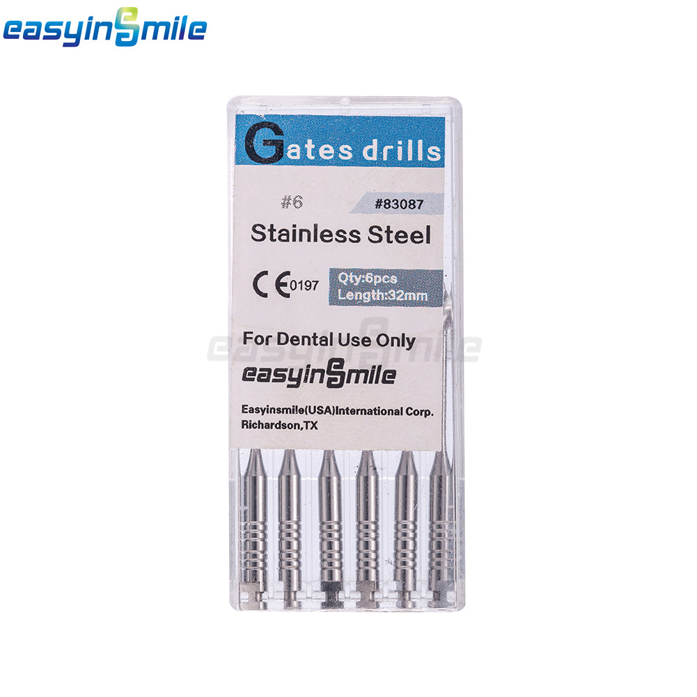 #1-#6 Dental Glidden Drill Endodontic Gates Glidden Bur Root Canal Reamers 6File