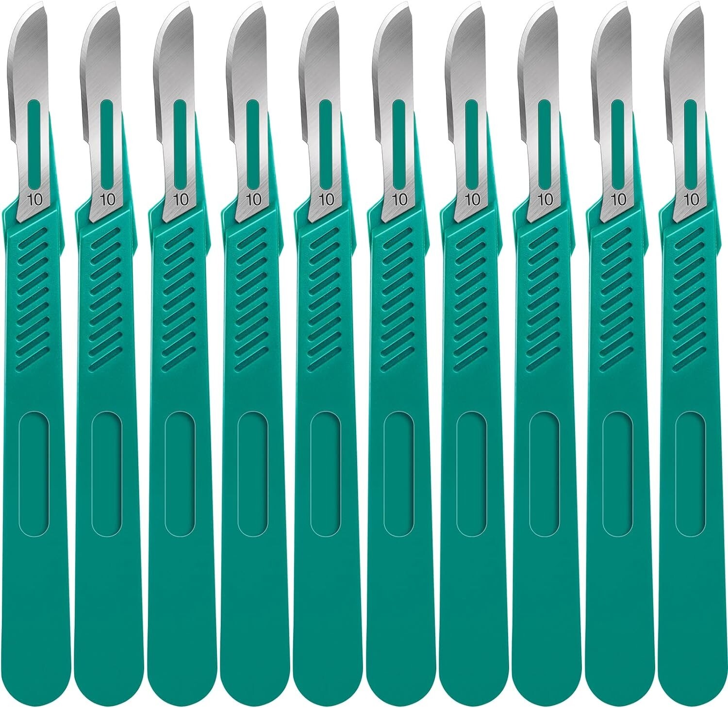 Individually Packaged 10 PCS Sharp Scalpel Blades with ABS Handle – Eco-Friendly