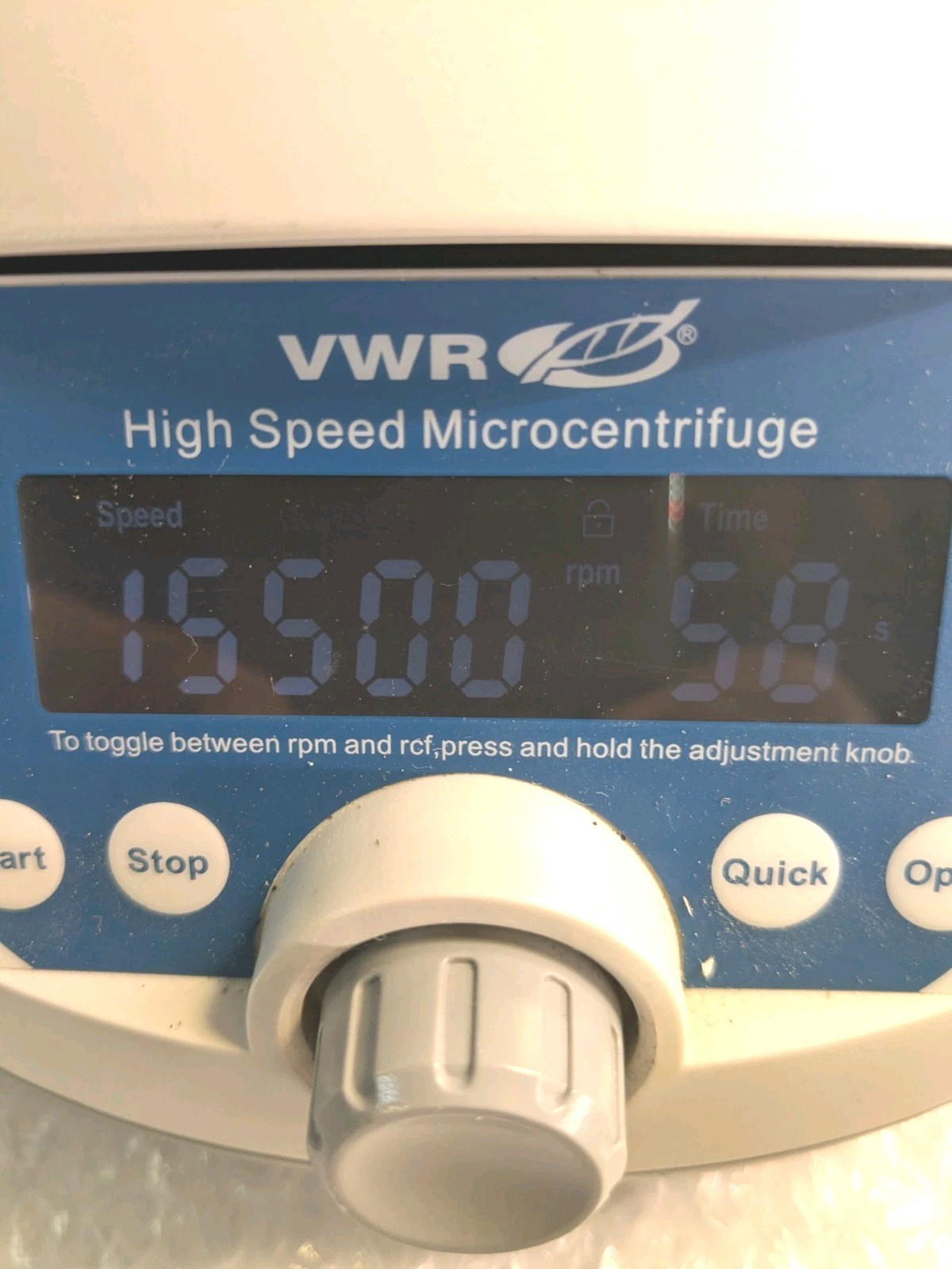 VWR C1603 High Speed Microcentrifuge 15,500 RPM Centrifuge w/ Rotor & Lid