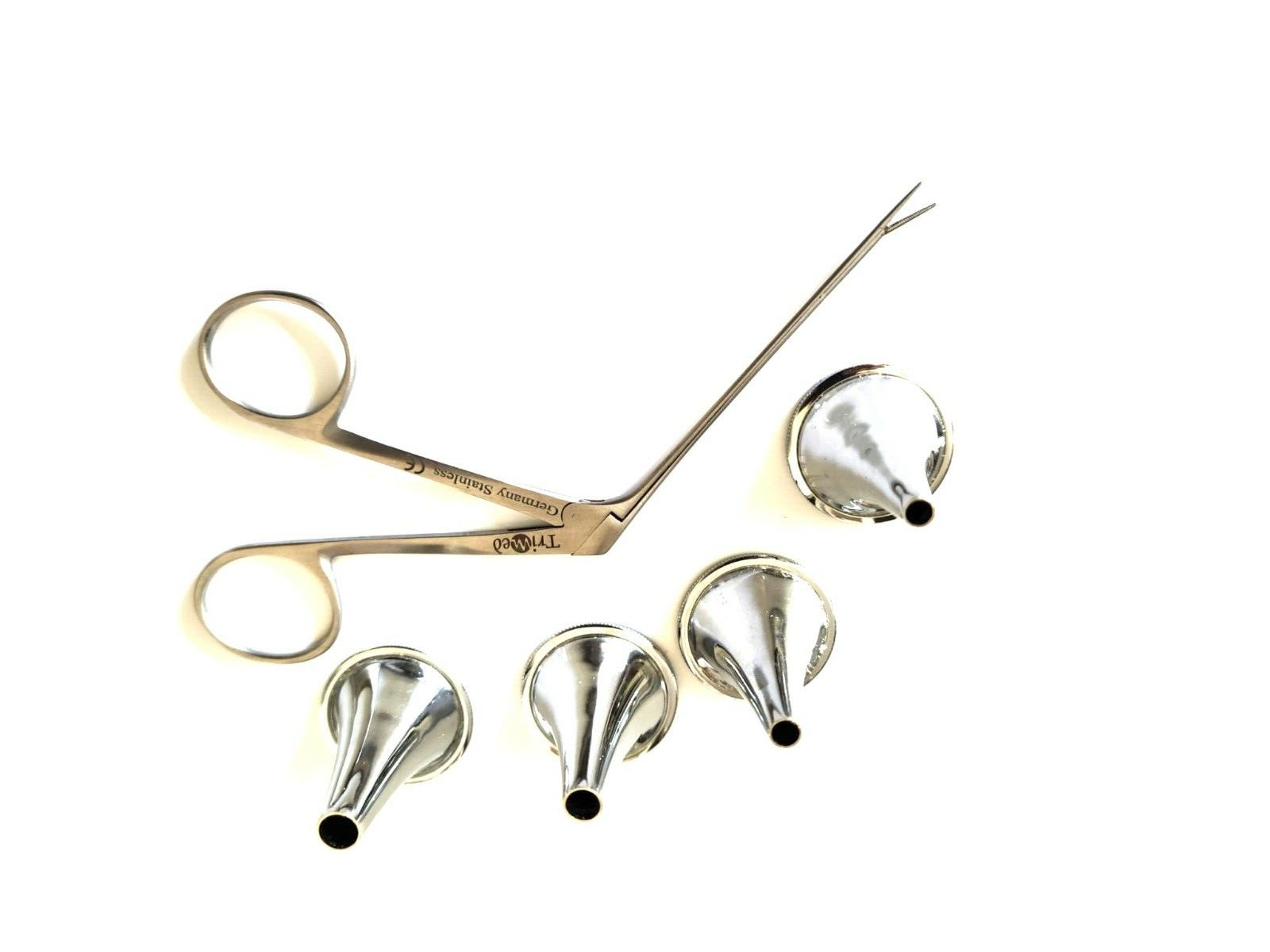 4pc Set HARTMANN Ear Speculum Micro Alligator 3″ ENT Surgical Nasal Instruments