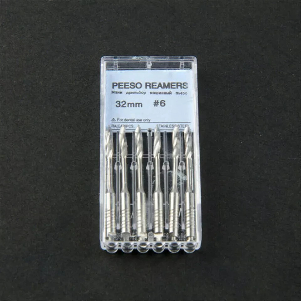 Endo Files Dental Peeso Reamers/Glidden Gates Spiral Burs Root Canal Drill 6Pcs