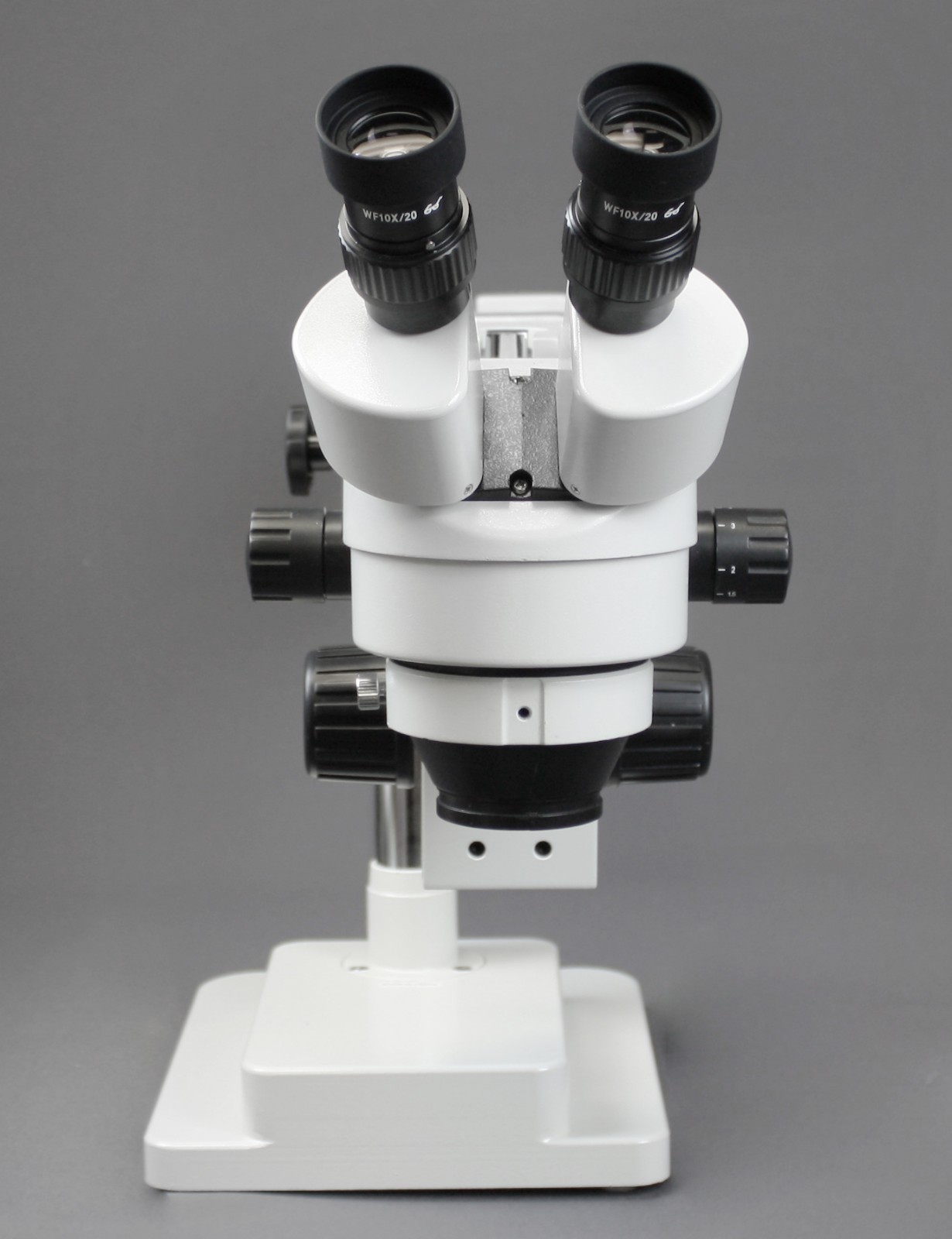 Vision Binocular Zoom Stereo Microscope w/ Double Arm Ball-bearing Boom Stand