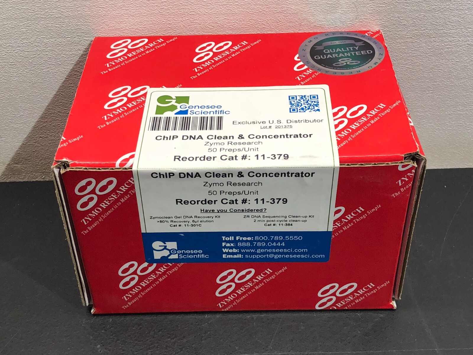 Genesee Scientific ChIP DNA Clean & Concentrator 50 Preps/Unit 11-379