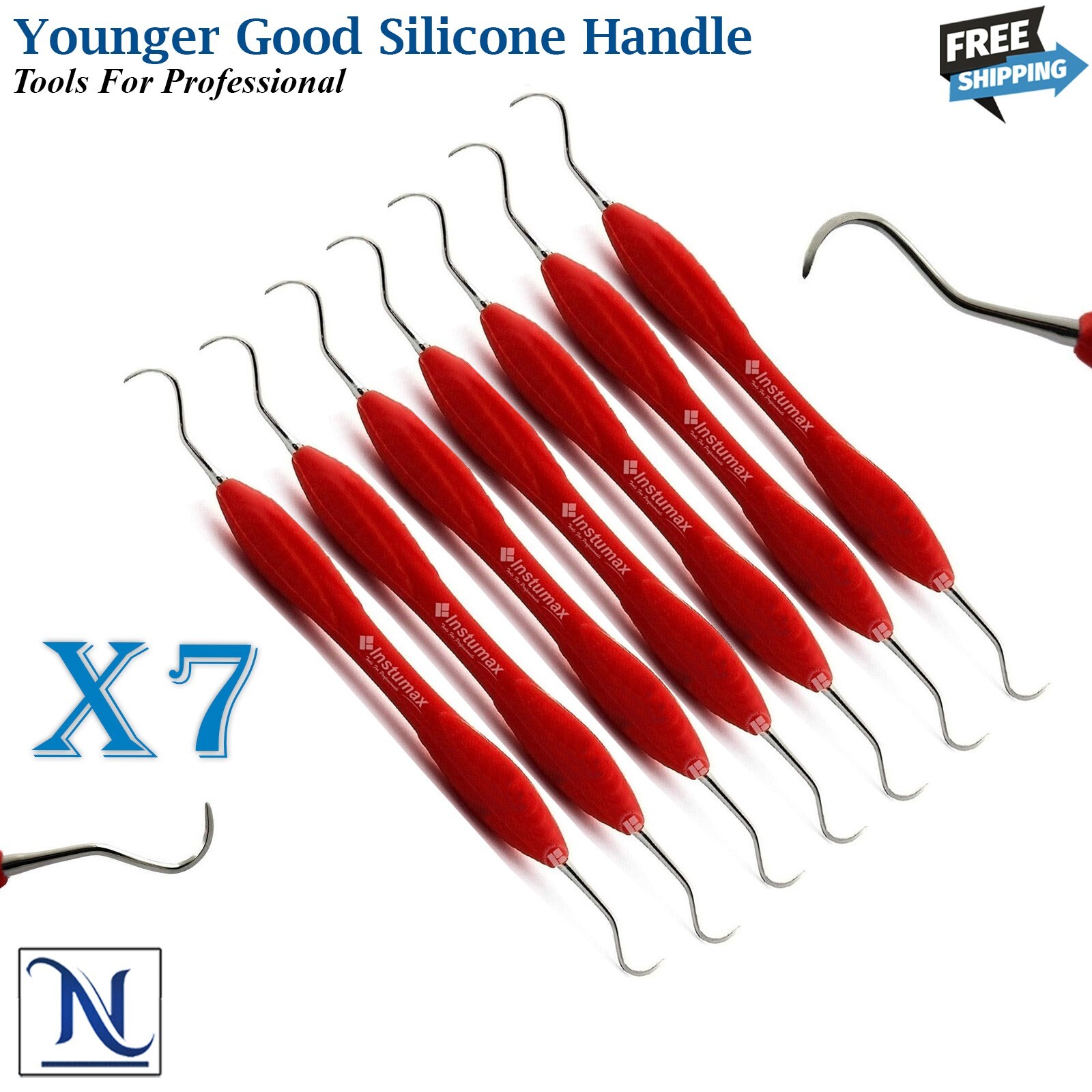 Universal Younger Good Curette Periodontal Scaling Calculus Debris Root X7