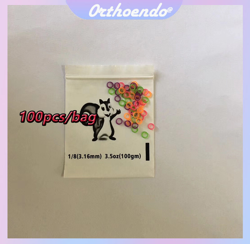 5000pcs Elastics Rubber Bands Dental Orthodontic Latex Braces 2.5 3.5 4.5 6.5 OZ