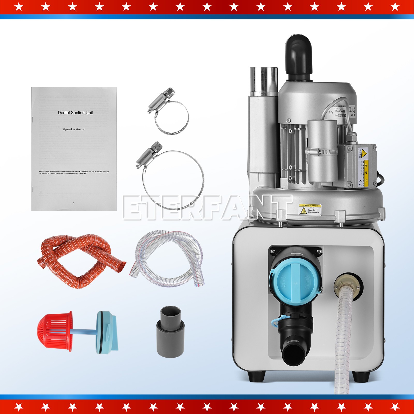 Dental Suction Unit With Vacuum Pump Electric Semi-Dry Type DE101 600L/min