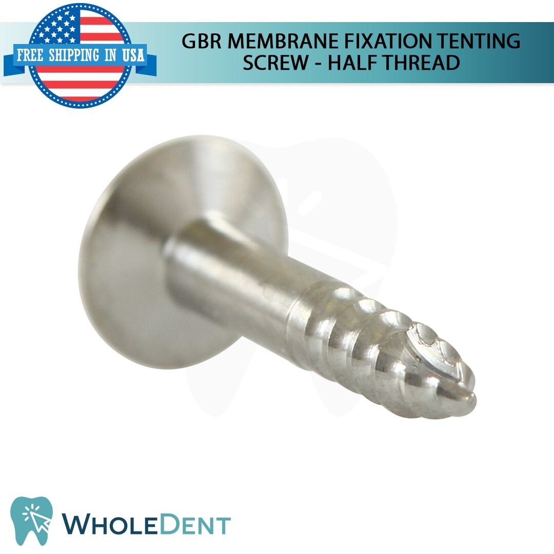 5x GBR Titanium Half Thread Tenting Screw Membrane Fixation Dental