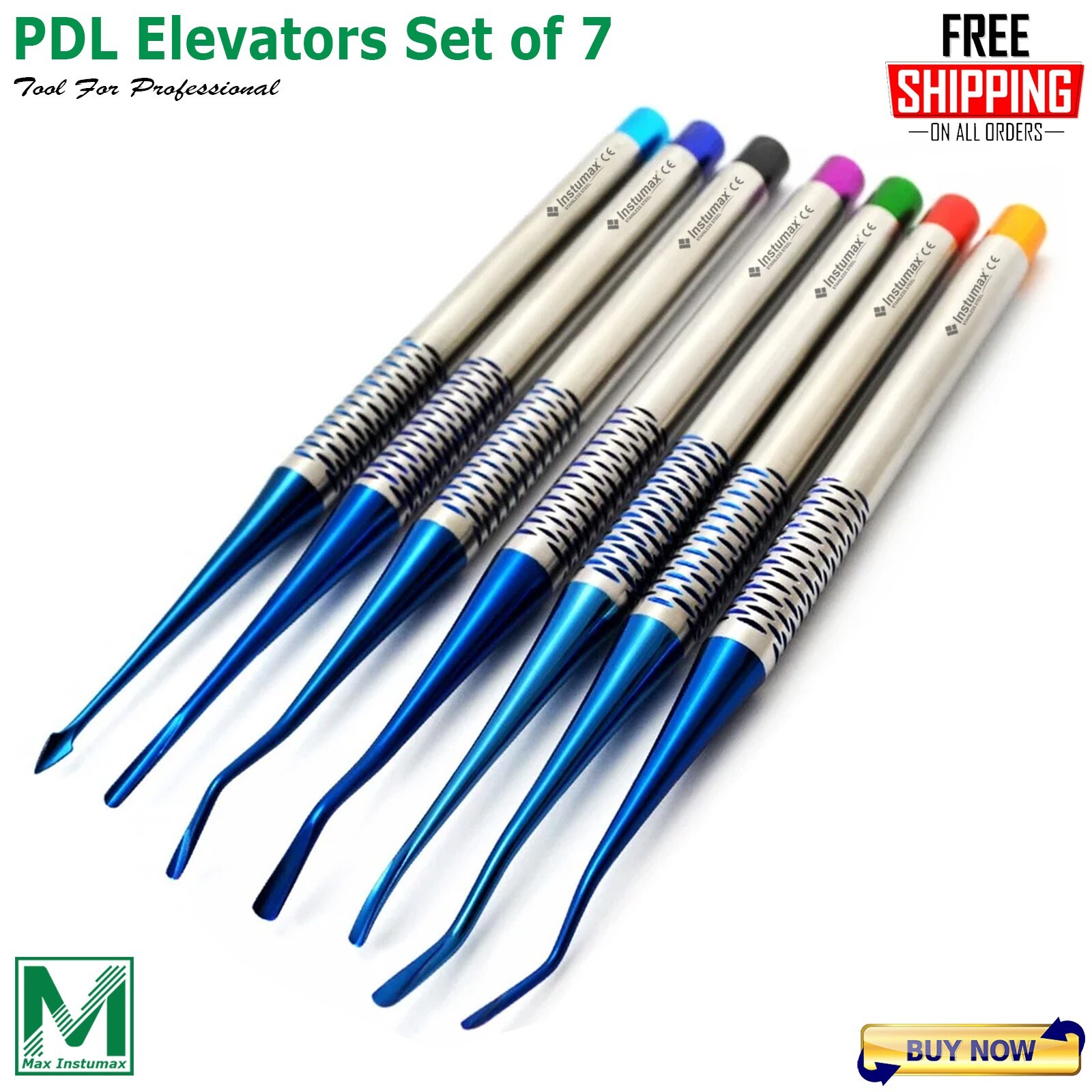 Dental Luxating Elevators PDL Periotome Luxation Root Extracting Extraction Kit