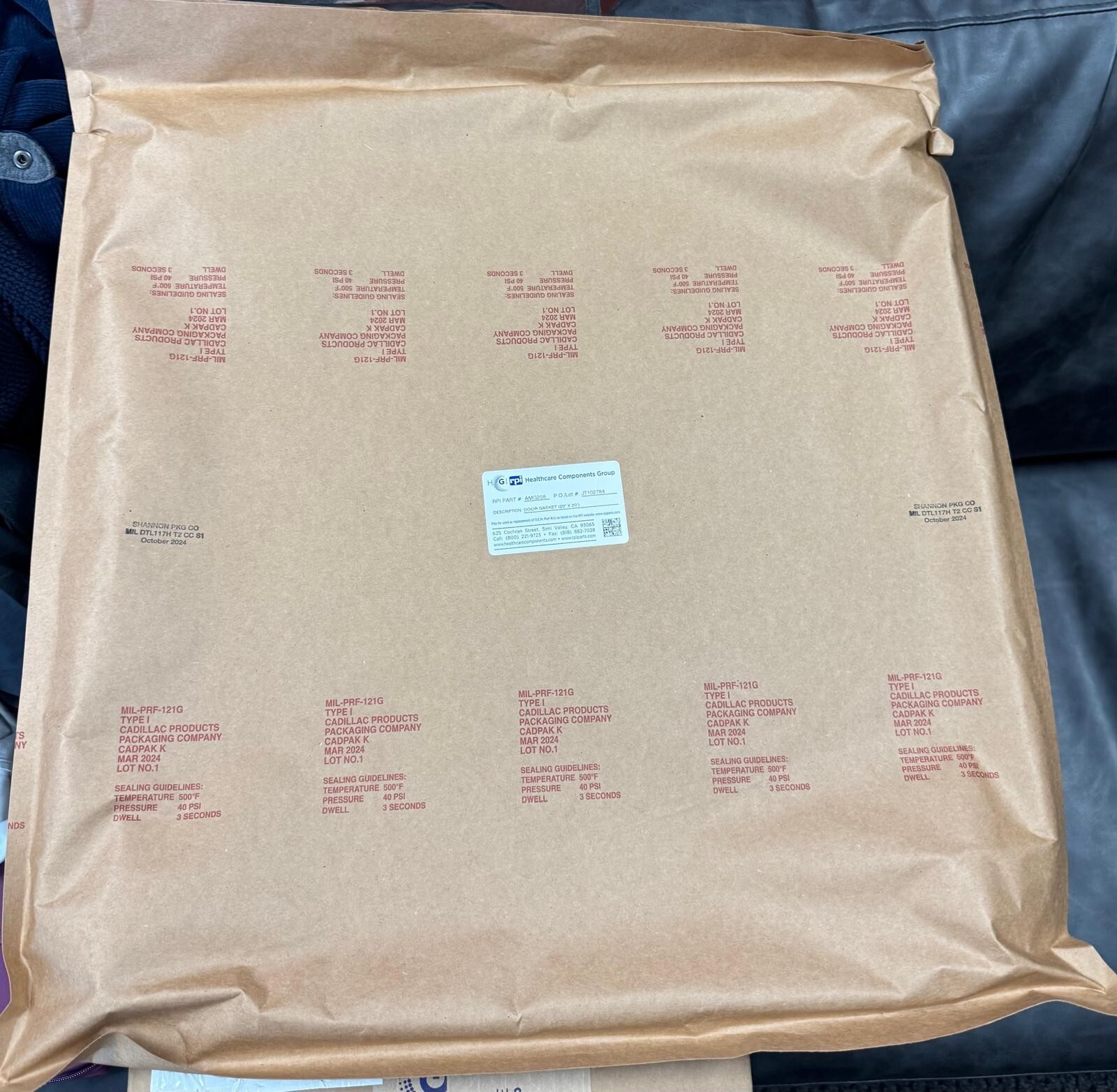 Century V120 AMG208 OEM Part #146660-160 DOOR GASKET 20″ x 20″ for Century V120