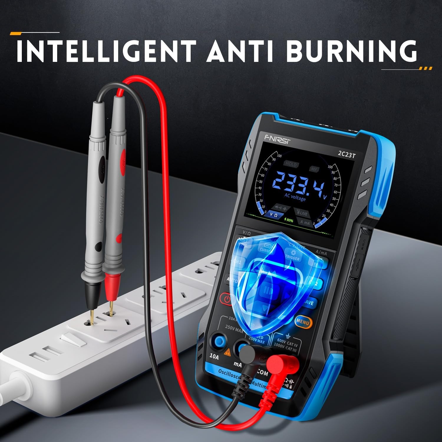 2C23T 3 in 1 Handheld Oscilloscope Multimeter DDS Generator, 2 Channels, 10MH…