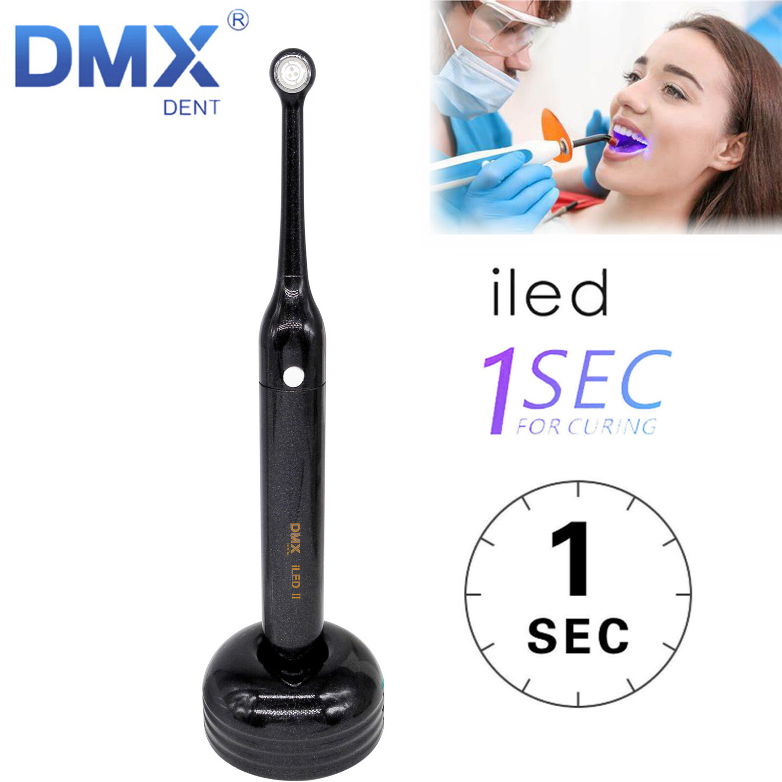 DMXDENT iLED Ⅱ Dental 1S Curing Light Lamp Blue Xlite2 2800mw/cm2