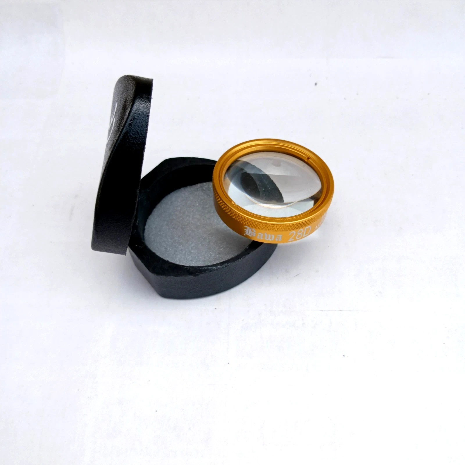 28D Double Aspheric Lens For Eye Clinic & Diagnostic Practice Golden Color
