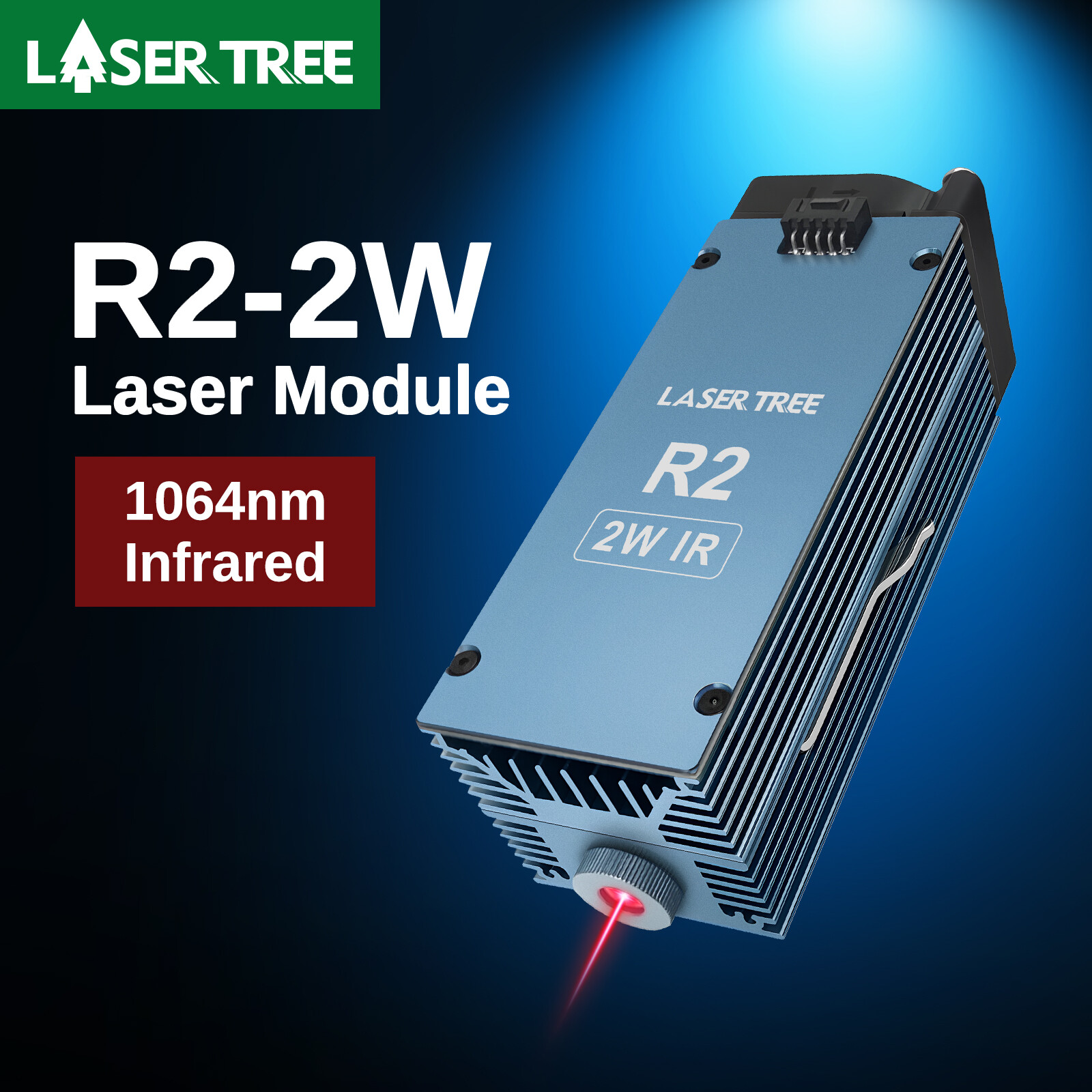 1064nm Infrared 2W Laser Module for Engraving Copper Acrylic Metal DIY Artefact