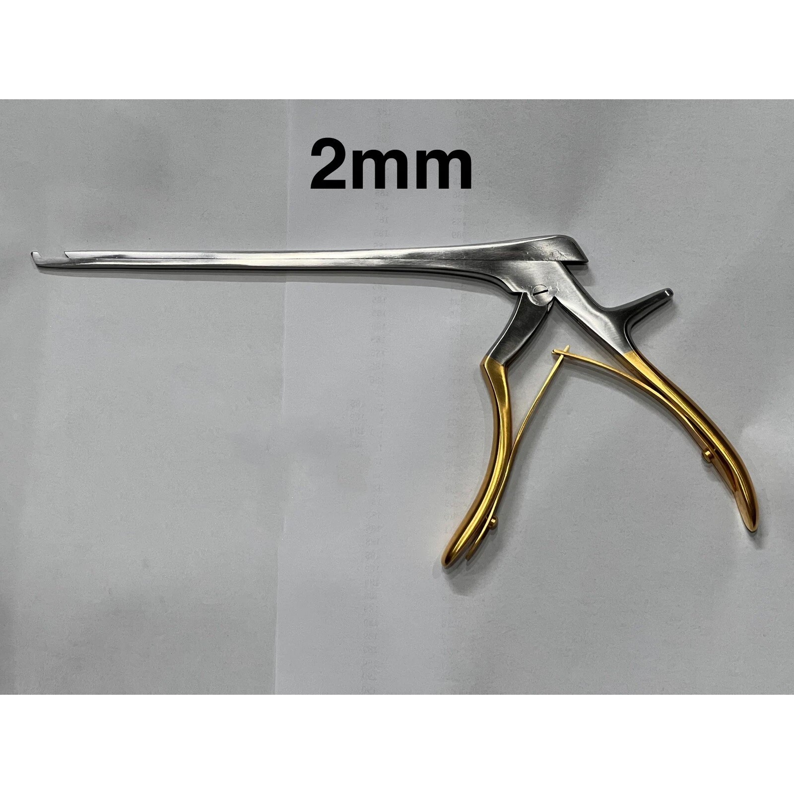 Kerrison Set 8” (1mm,2mm,3mm,4mm,5mm) 5 Pieces 45 degrees Upward Rongeurs Gold