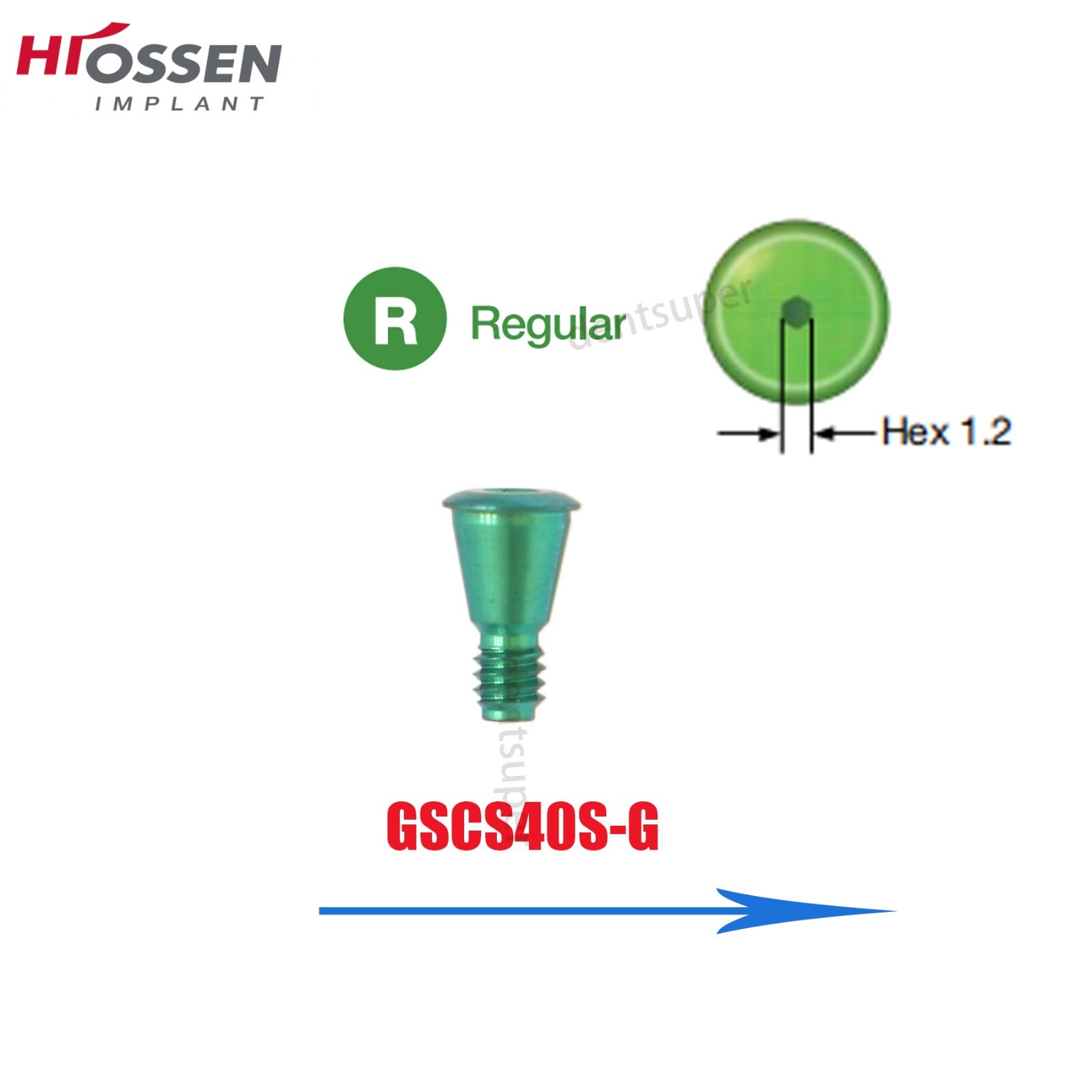 Fit Osstem Hiossen Healing Abutment Caps Regular Dia 4-8mm Height 3/4/5/7/9mm