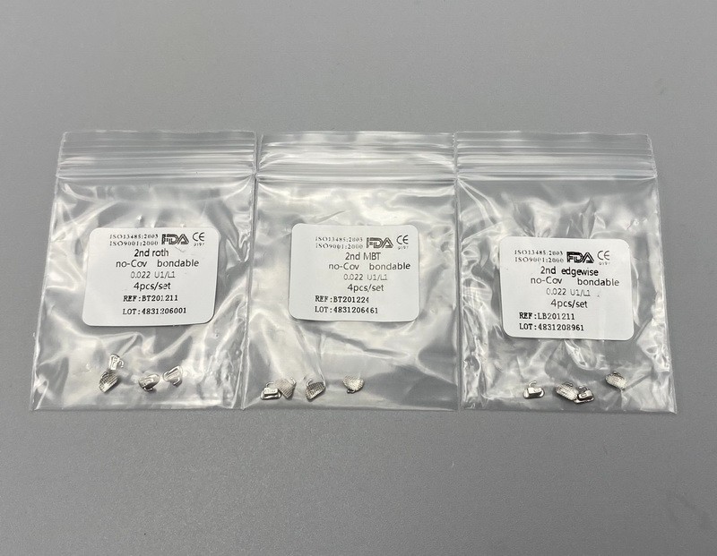 4*Dental Orthodontic Buccal Tubes Braces 2nd Molar Roth/MBT/edgewise 022 U1/L1
