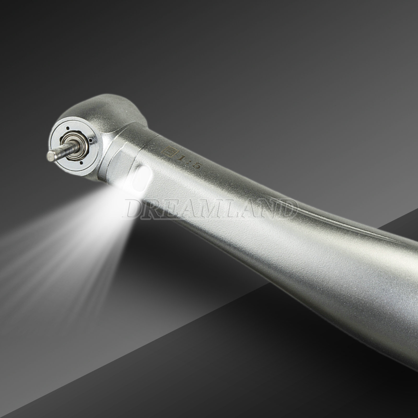 Dental 1:5 Fibre Optic Increasing Inner Channel Contra Angle Handpiece