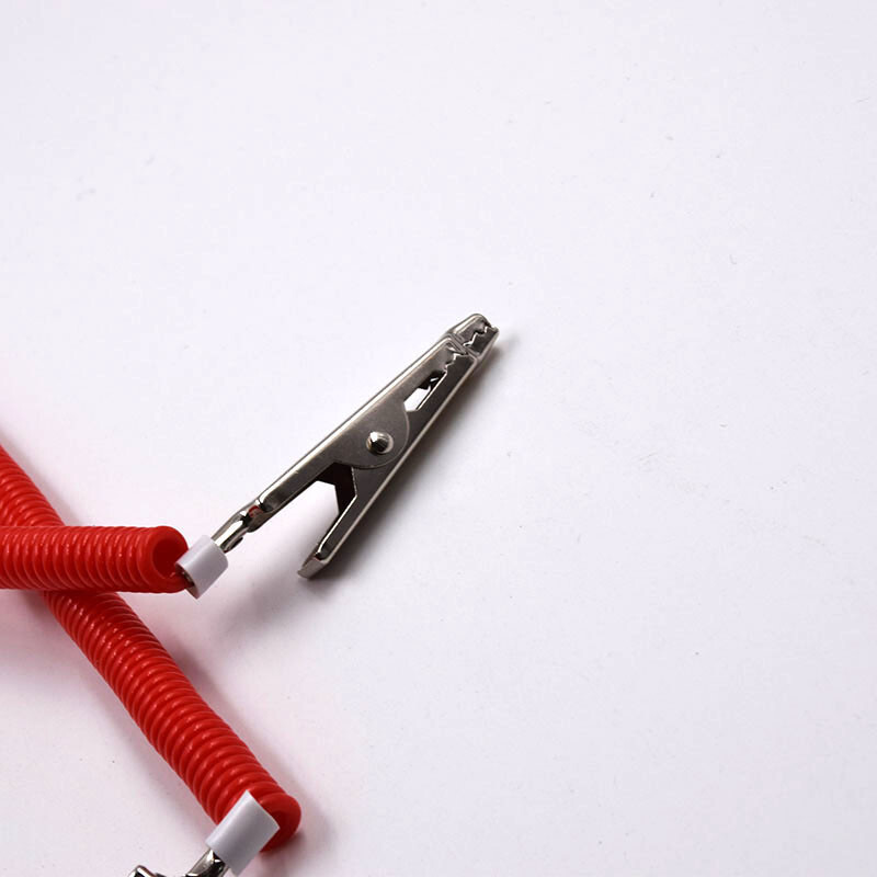 Dental High Quality Reusable Flexible Chain Napkin Holder Coil Stretchy Cord Red
