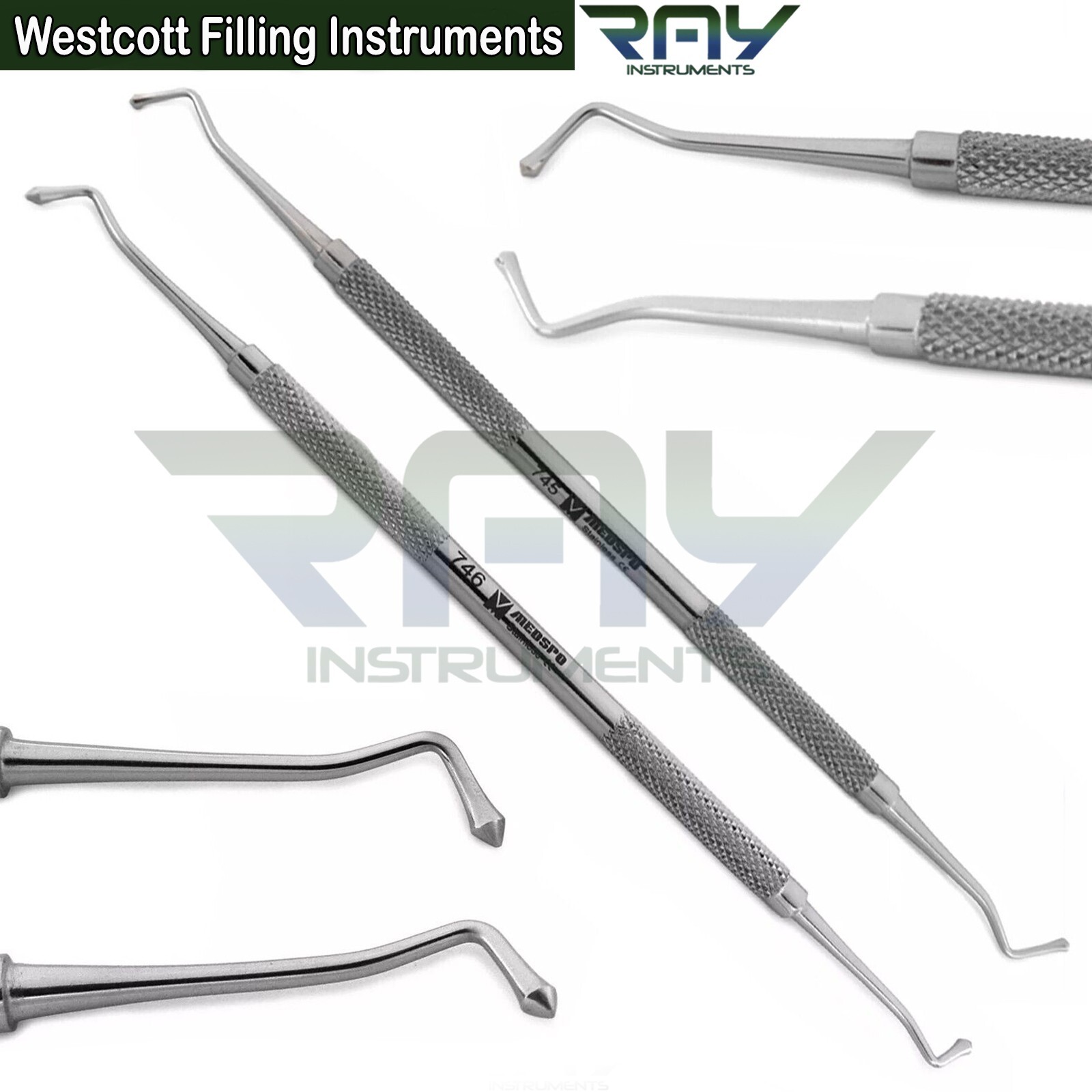 Amalgam Filling Instruments Acorn Burnisher Westcott Dental Restoration Tools