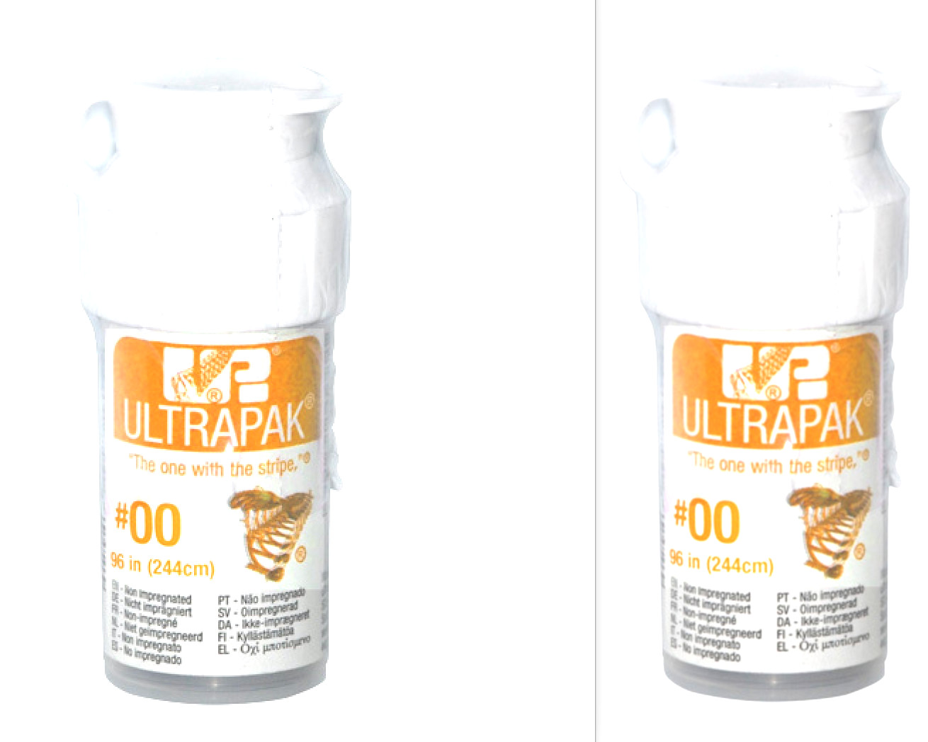 Ultrapak Dental Gingival Retraction Knitted Cord Size 00 Ultradent (2 BOTTLES)