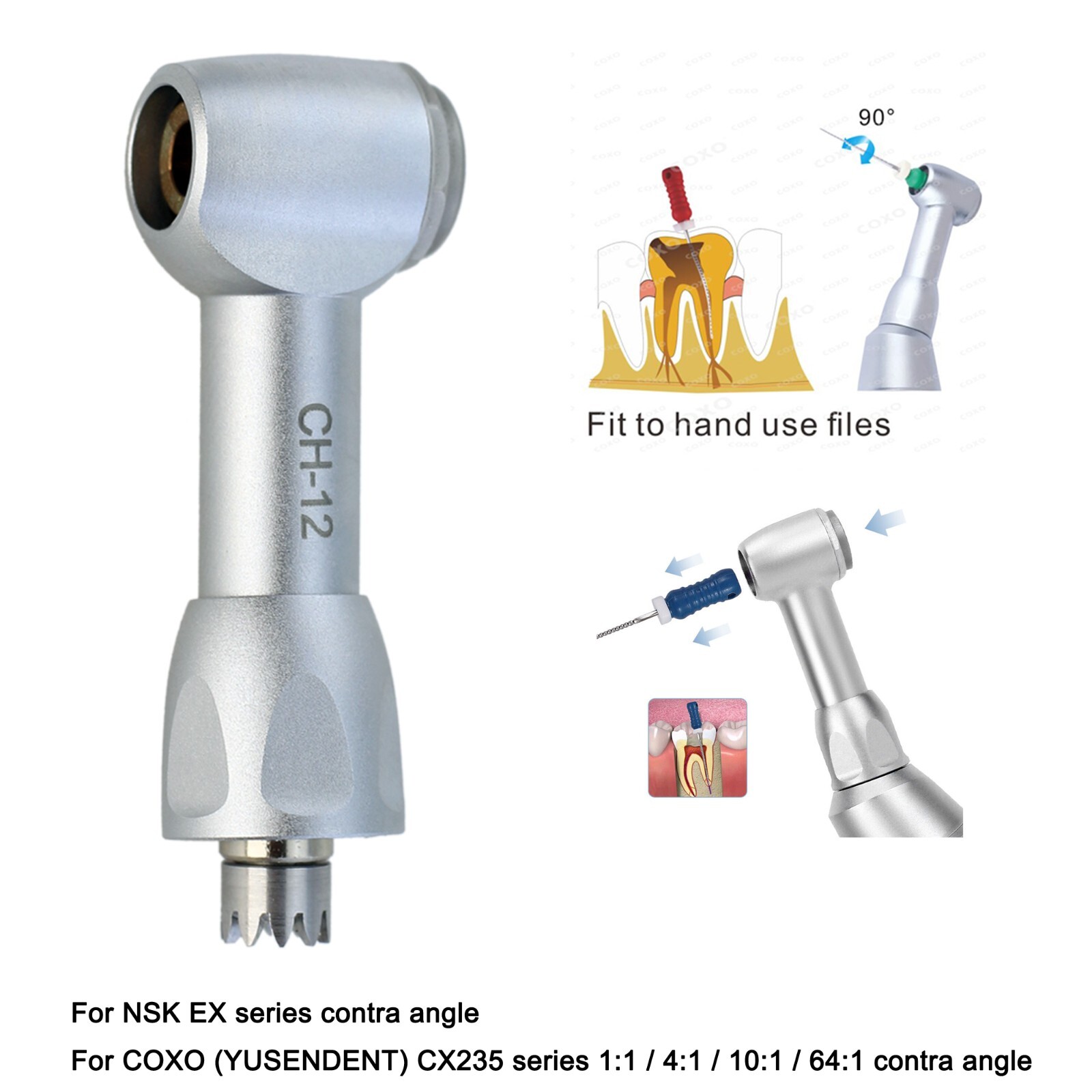 COXO Dental Endo Handpiece 6:1 8:1 10:1 Contra Angle Endodontic NSK Dentsply M4