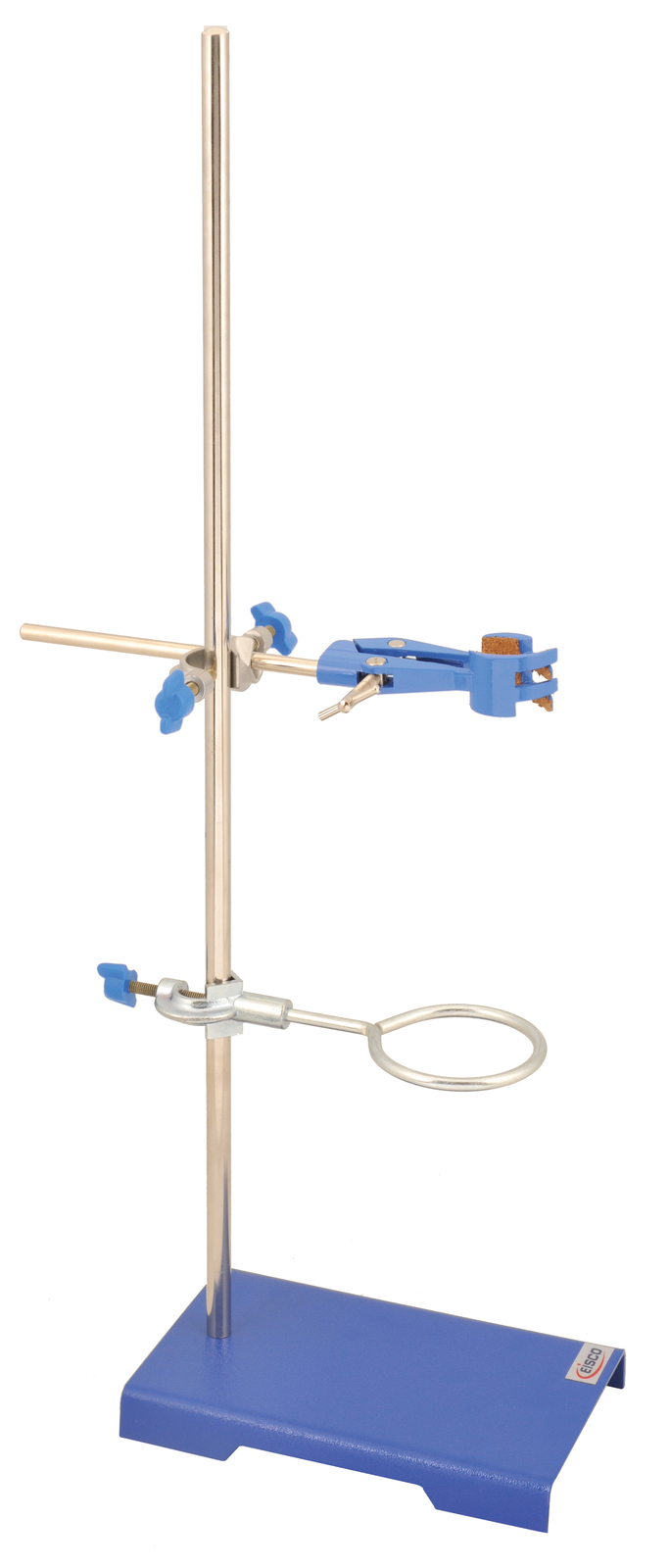 EISCO Premium Lab Metalware Set – Support Stand, Rod, Clamp and Retort Ring