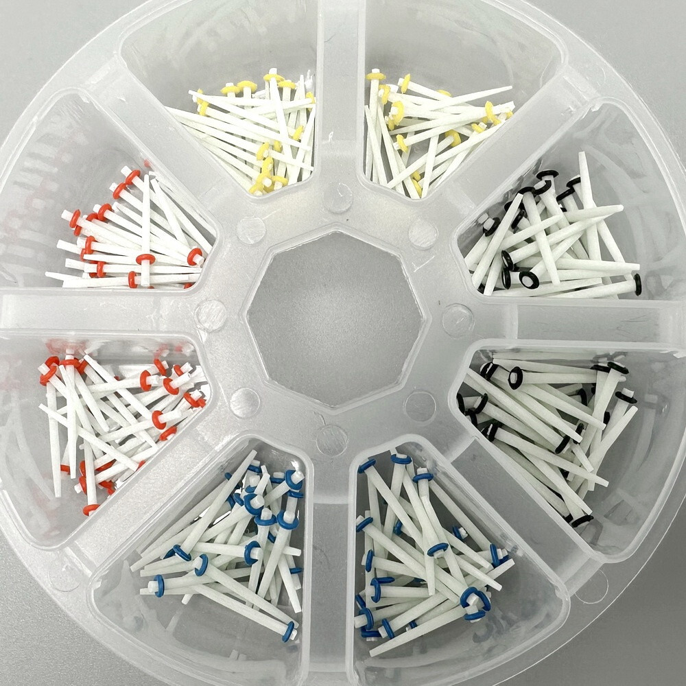 200pcs Dental Quartz Glass Fiber Post Root Canal Pins Straight/Screw Posts