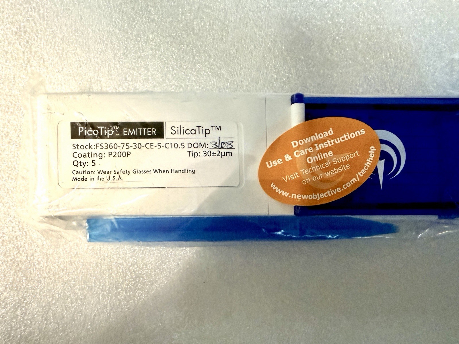 New Objective PicoTip SilicaTip Emitter FS360-75-30-CE-5-C10.5
