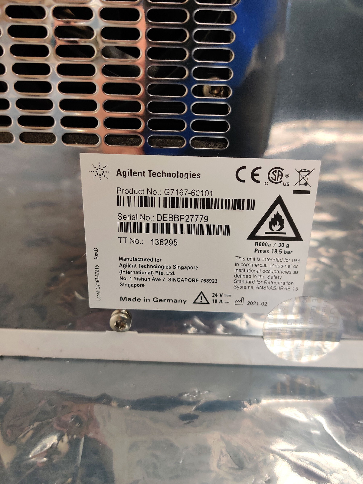 Agilent G7167-60101 Sample Thermostat for InfinityLab LC HPLC System MFD 2021