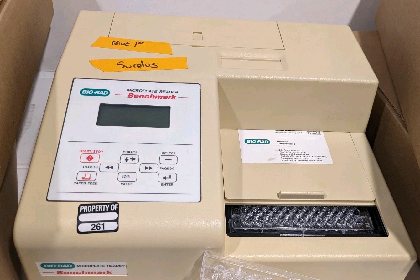 Bio-Rad Benchmark Microplate Read Description