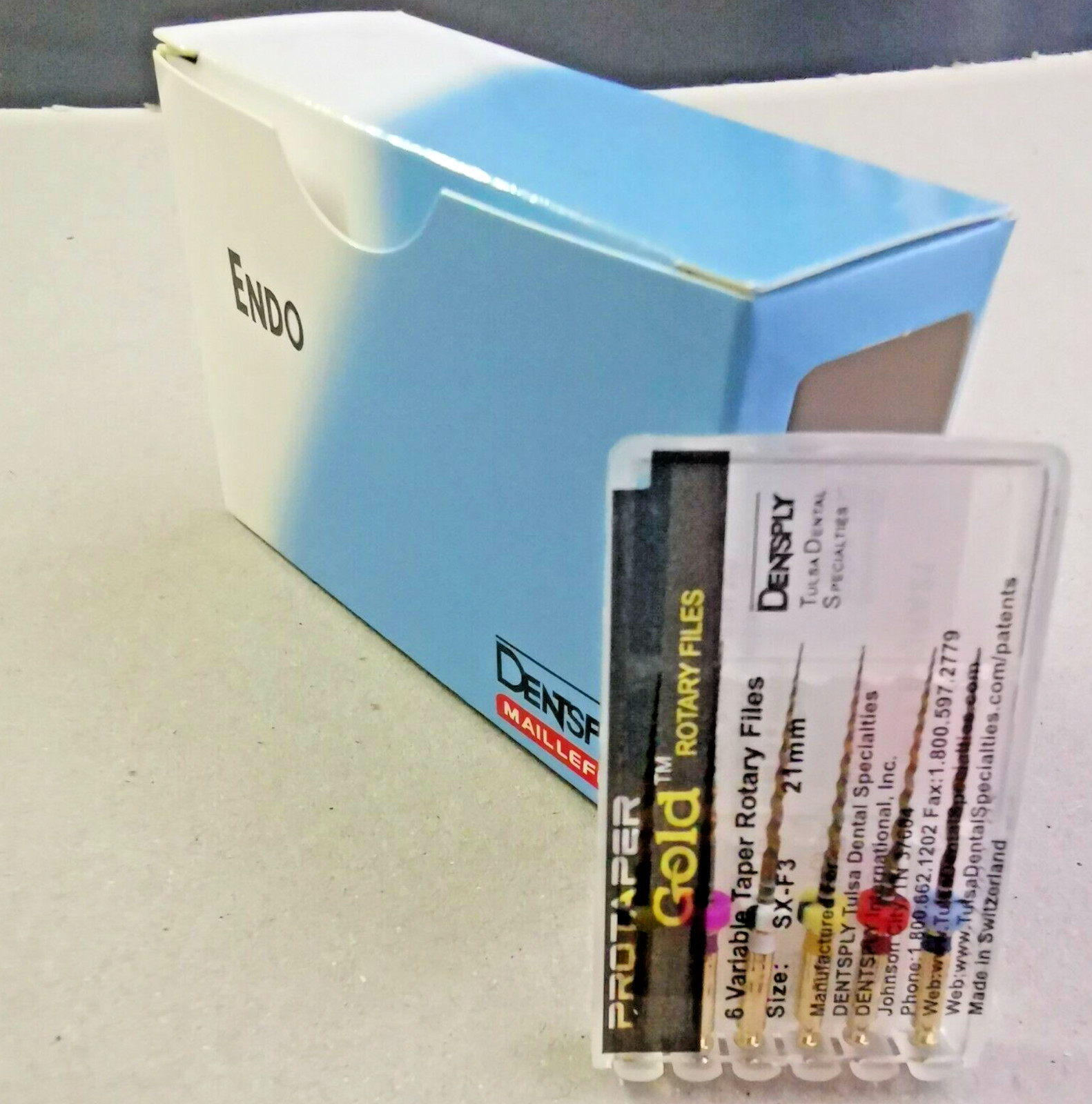 5×Protaper Gold Rotary Files 31mm SX-F3 Dentsply Tulsa Assorted Endodontics Endo