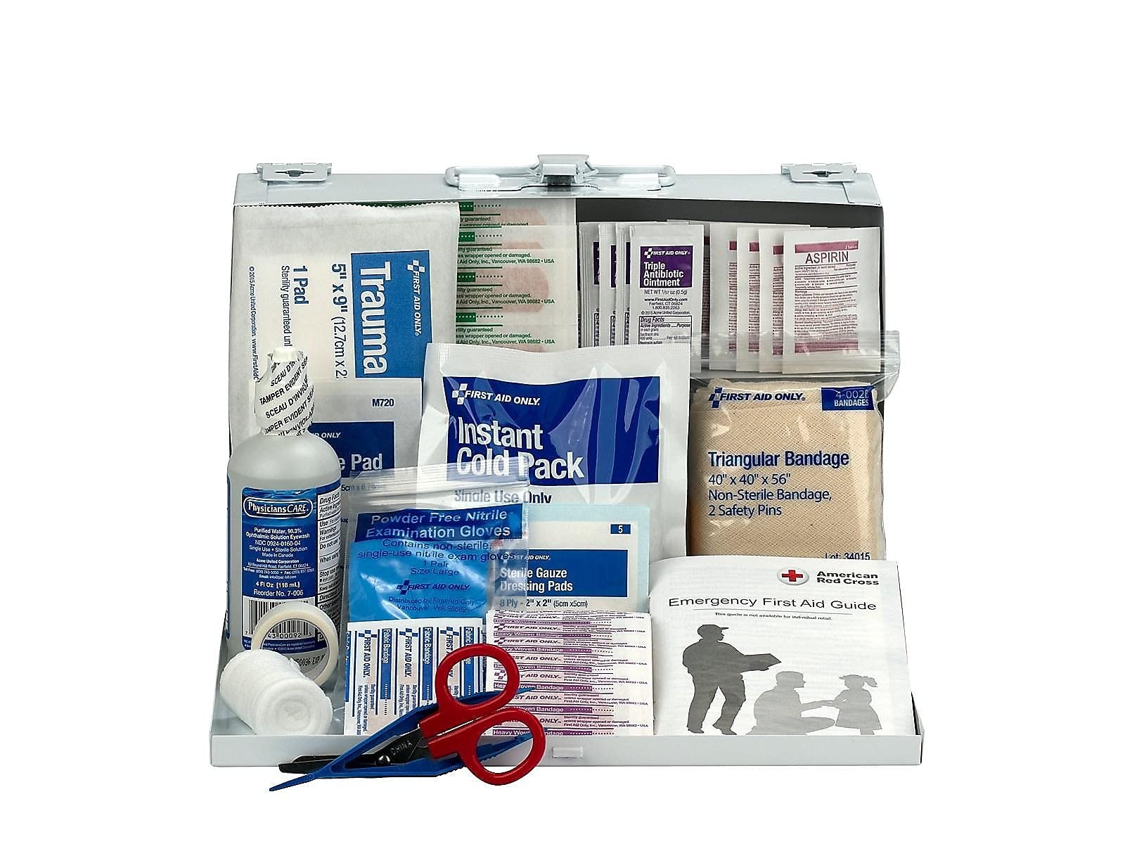 First Aid Only 224-U/Fao Osha-Compliant 25-Person Emergency First Aid Kit For