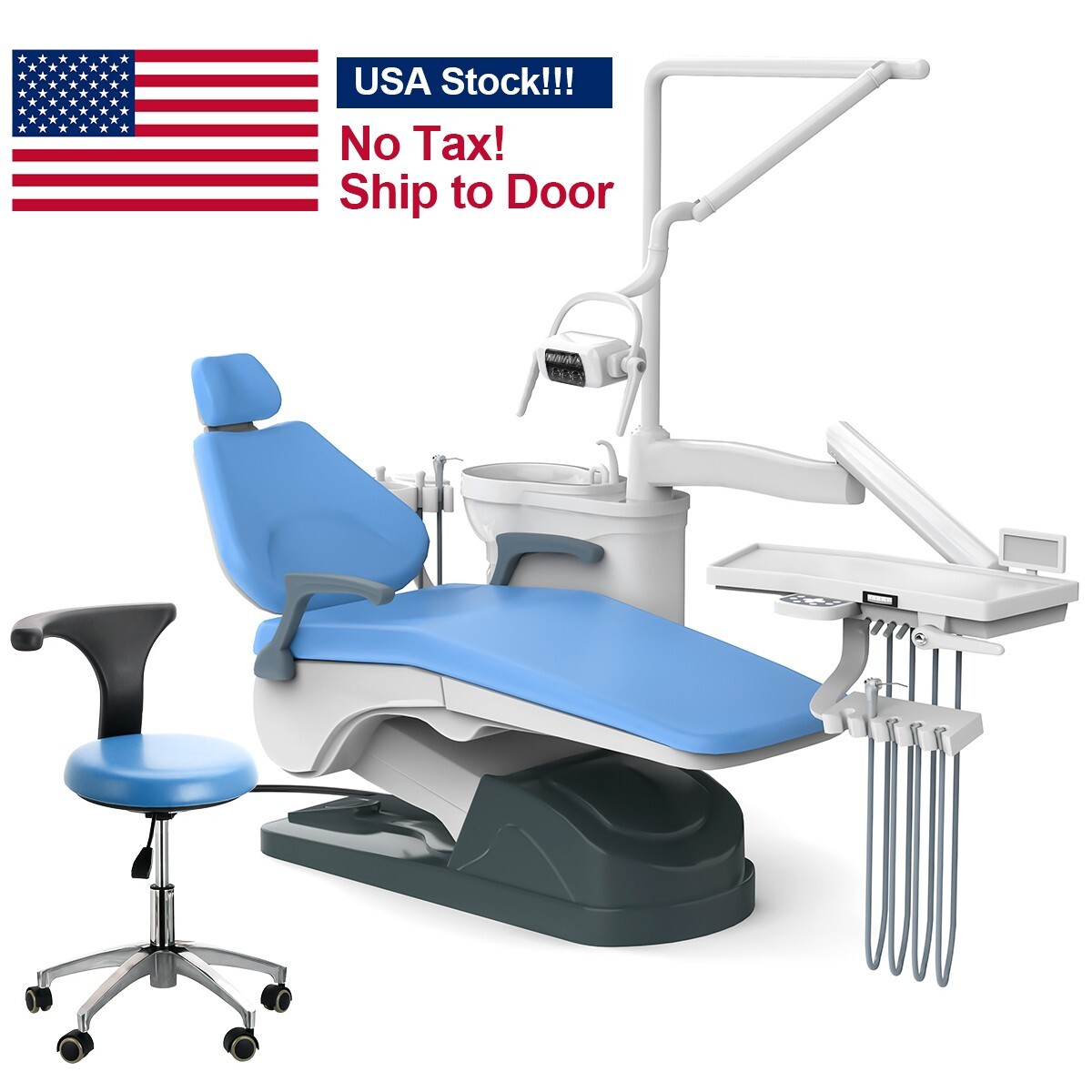 FDA Dental Unit Chair Computer Controlled DC Motor Functional Foot Pedal