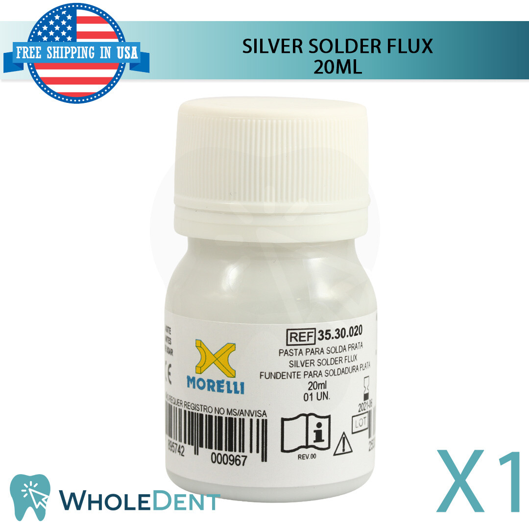 Orthodontic Dental Silver Platinum Palladium Solder Flux Paste Morelli 20ml