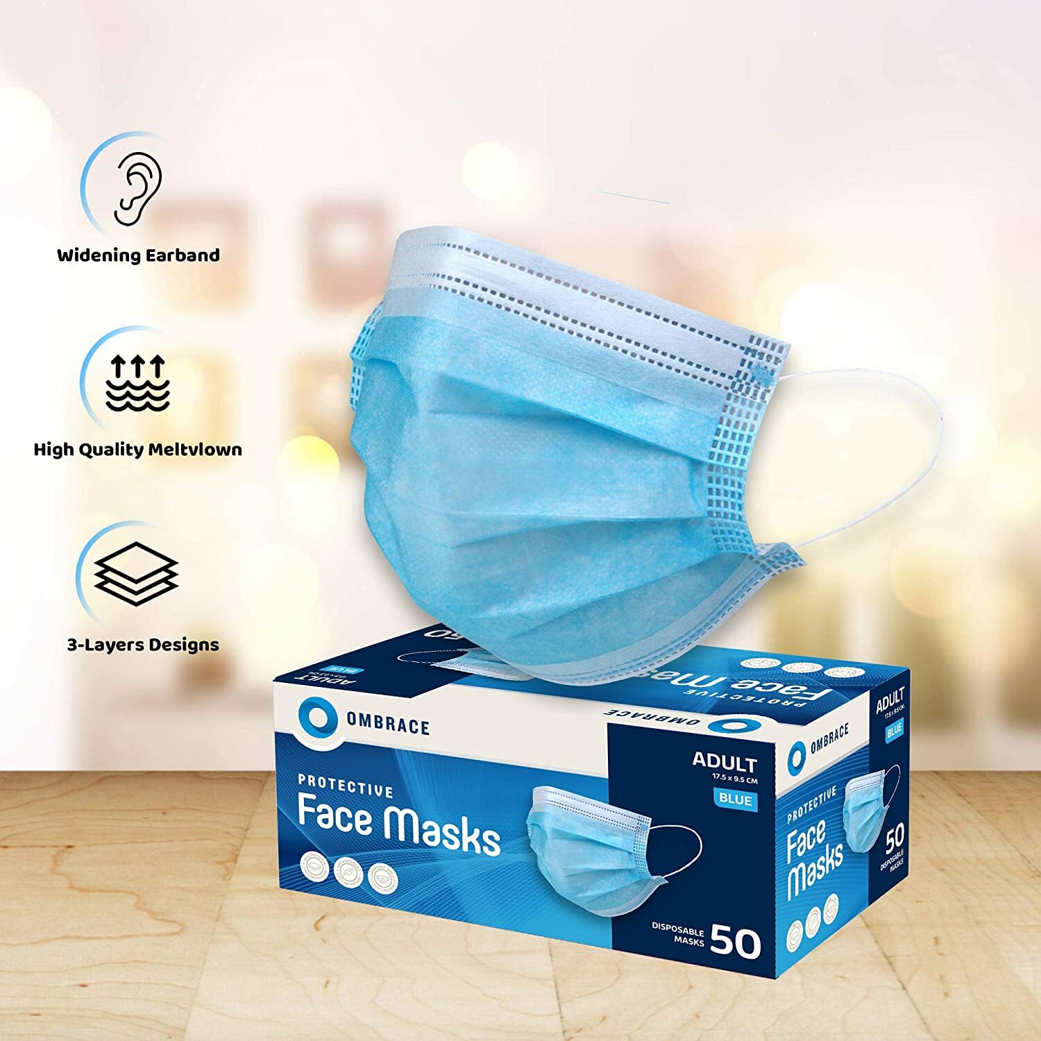 10/50/100 PCS Disposable Face Mask Mouth & Nose Protector Respirator with filter