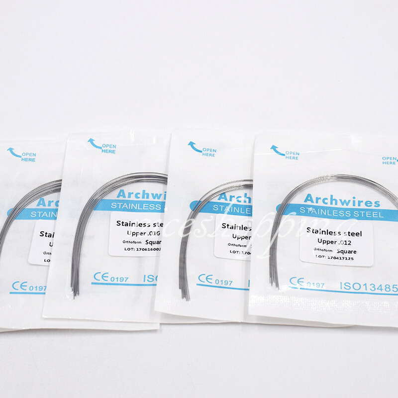 10 Packs Dental Orthodontic Stainless Steel Round Arch Wire Upper/Lower 012-020