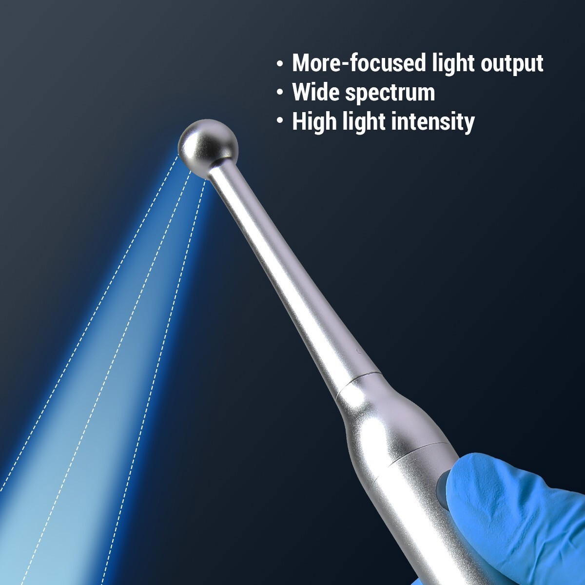 NEW Dental Wireless 1S Cure Curing Light 2300mW 10W Dentist LED Resin Cure Lamp